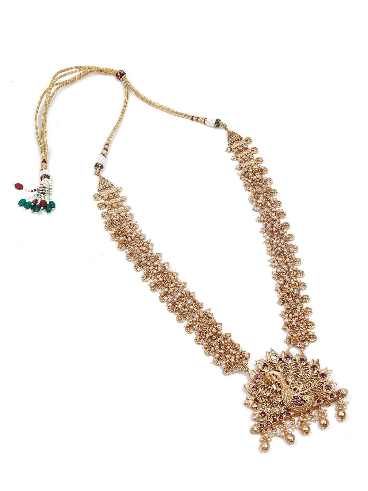 Odette Women Gold Ethnic Necklace - Image 4