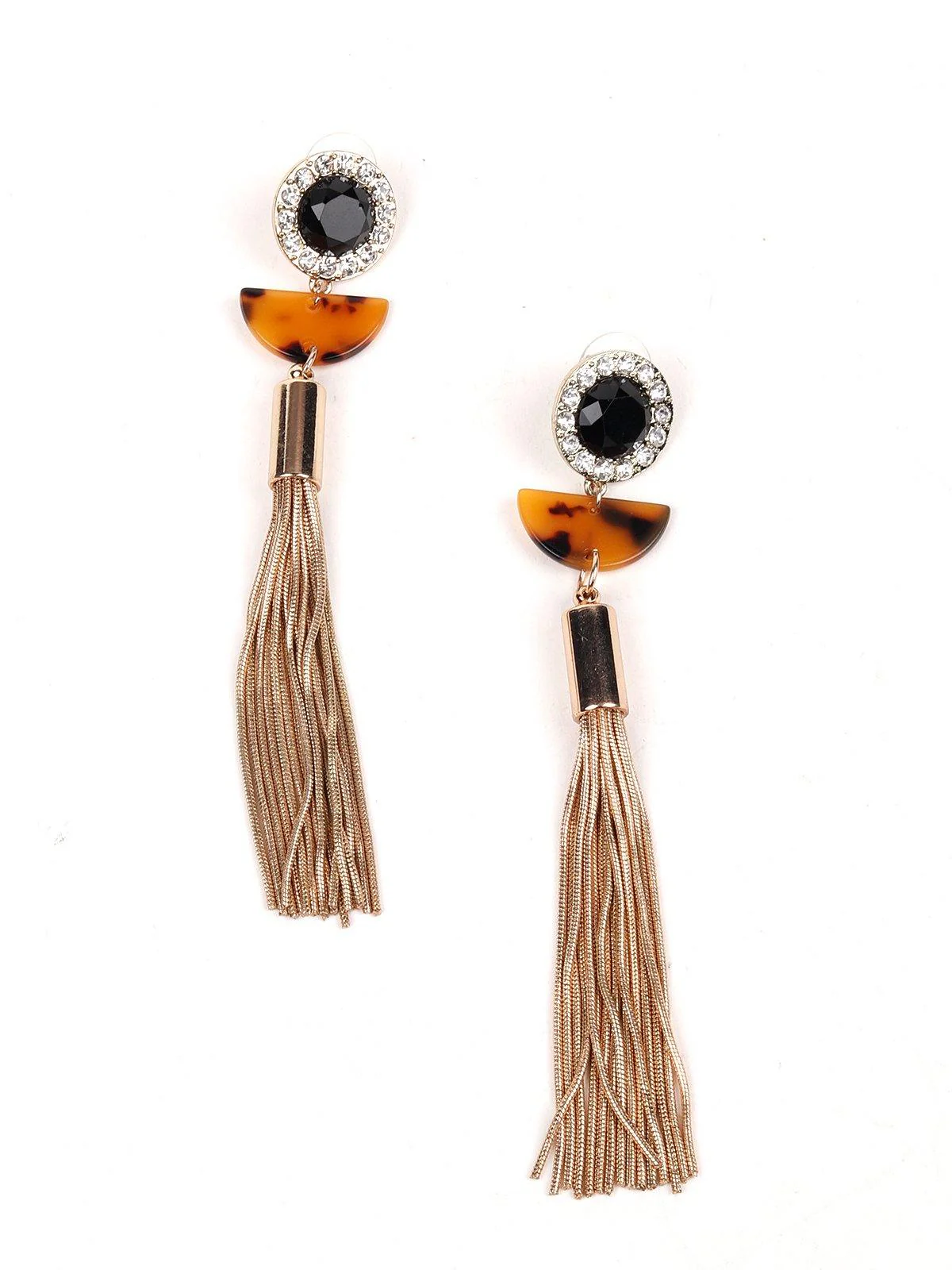 Odette Women Gold Metal Earrings - Image 3