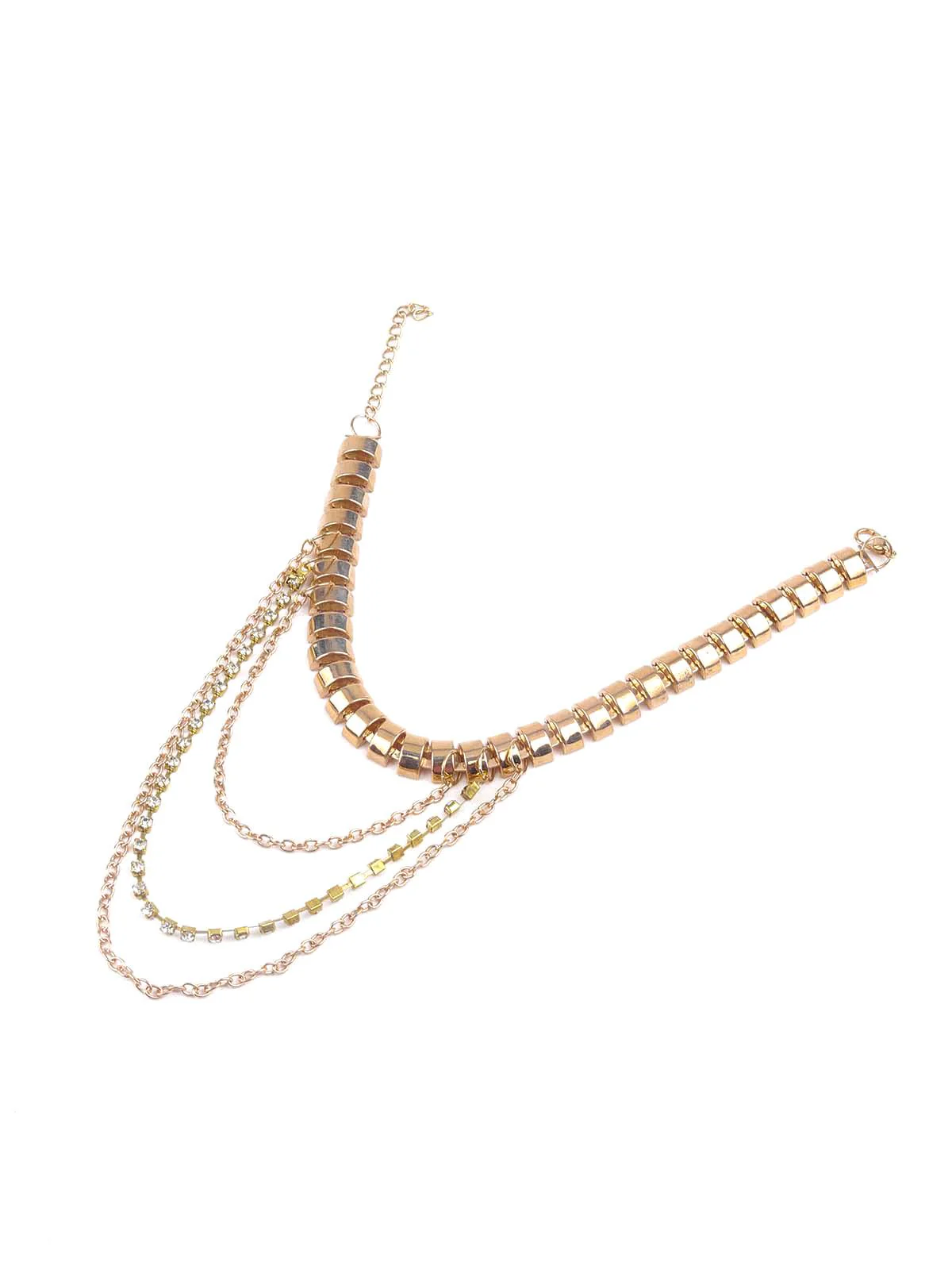 Odette Women Gold Layered Ankle Chain - Image 3