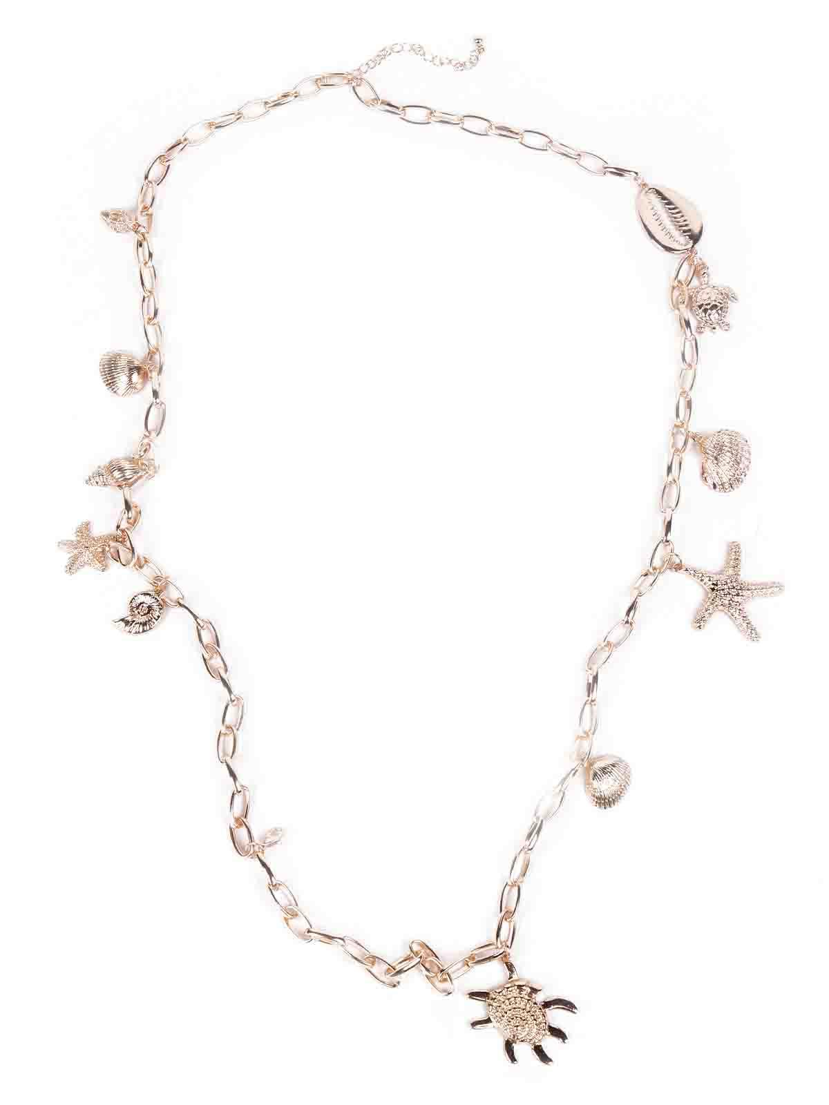 Odette Women Gold Necklace Metal With Cute Charms - Image 3