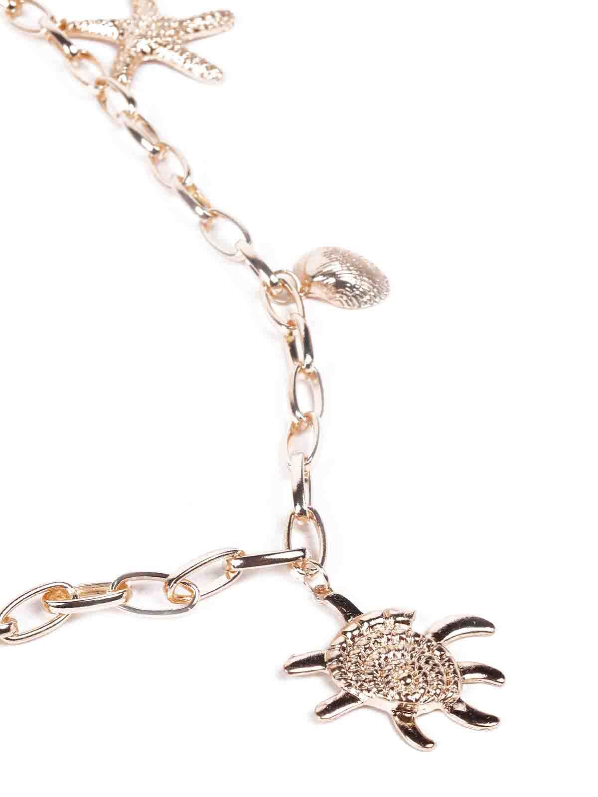 Odette Women Gold Necklace Metal With Cute Charms - Image 5