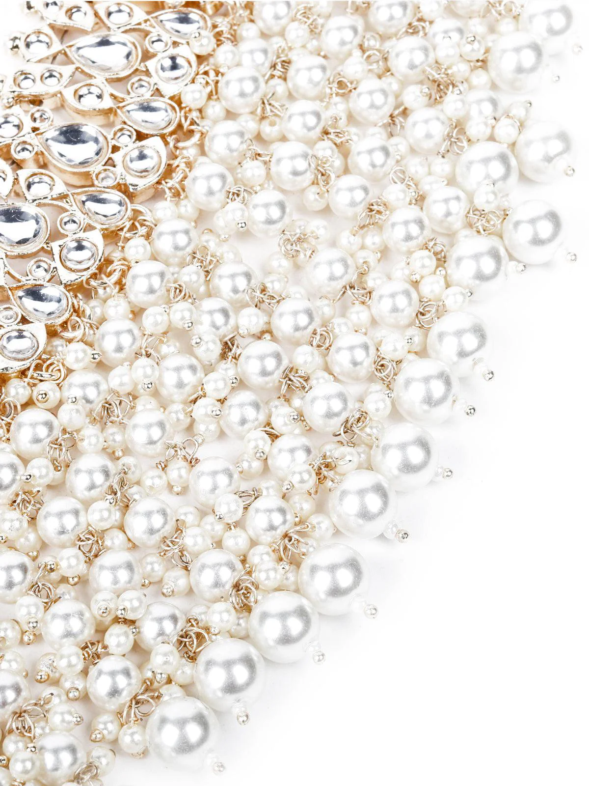 Odette Women Gold Pearls Choker Set - Image 5