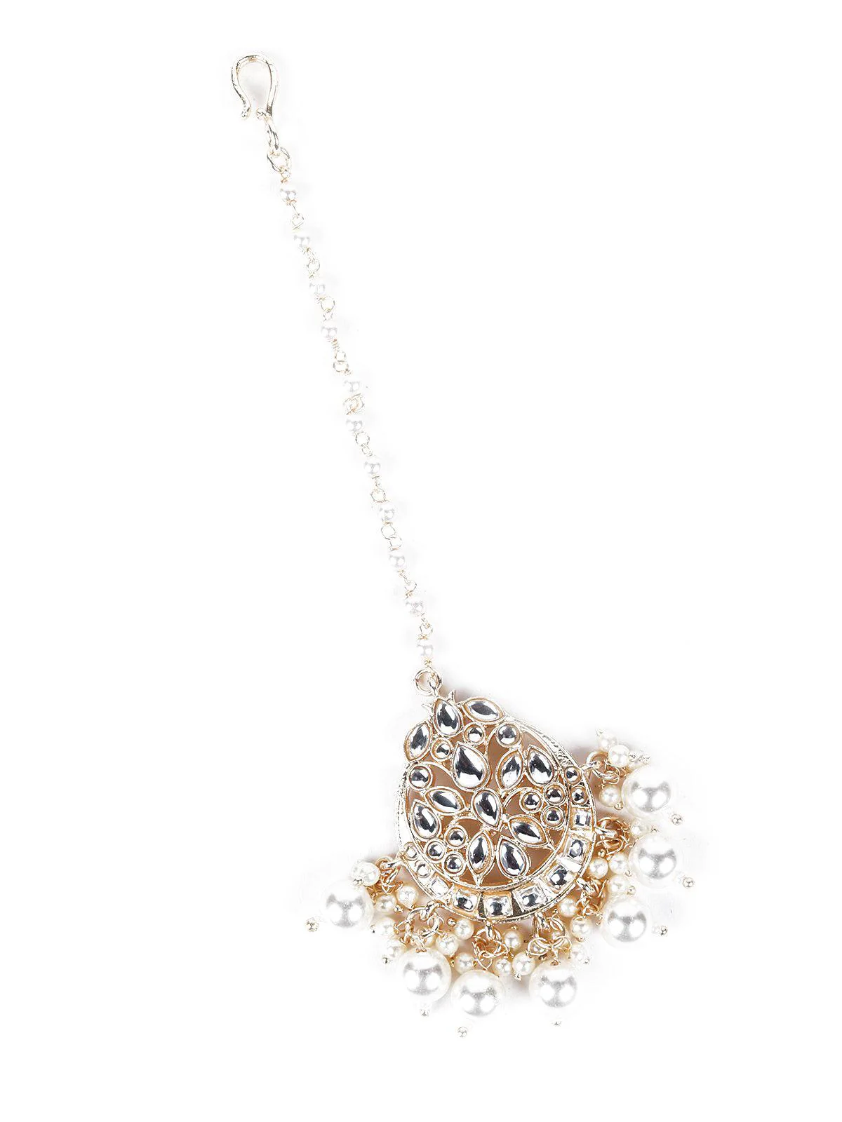 Odette Women Gold Pearls Choker Set - Image 6