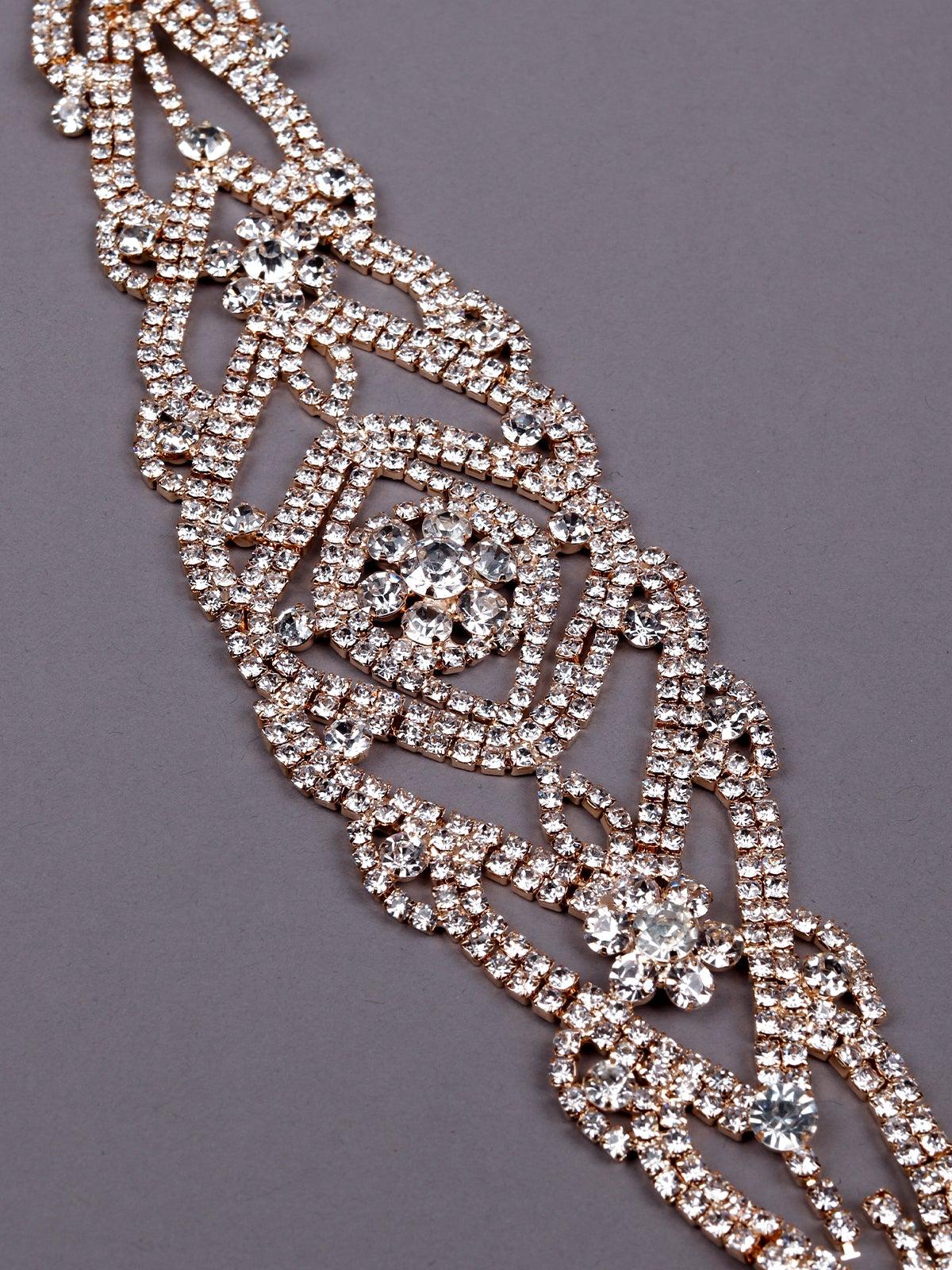 Odette Women Gold-Tone Crystal Choker - Image 5