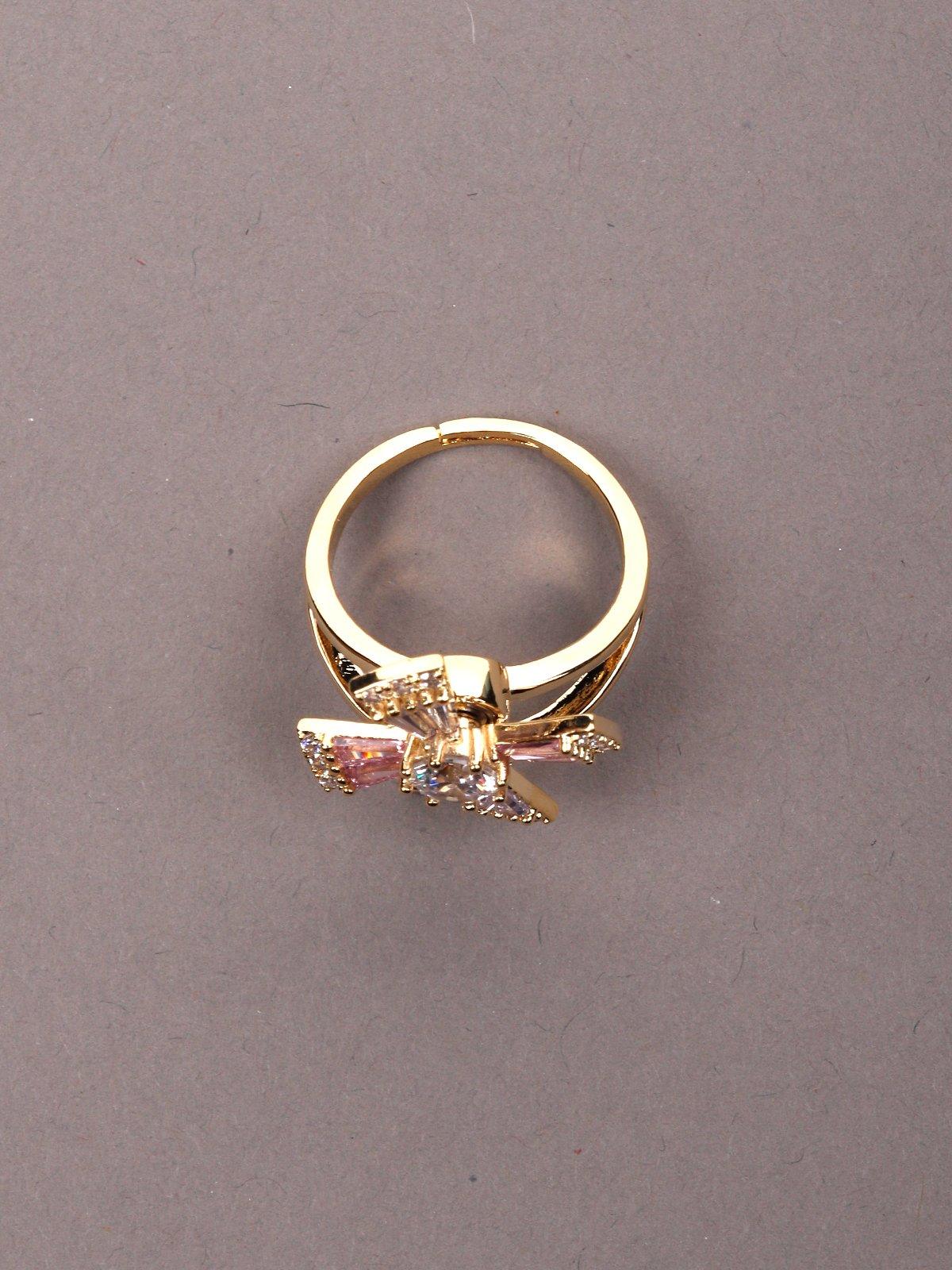 Odette Women Gold Metal Finger Ring - Image 5