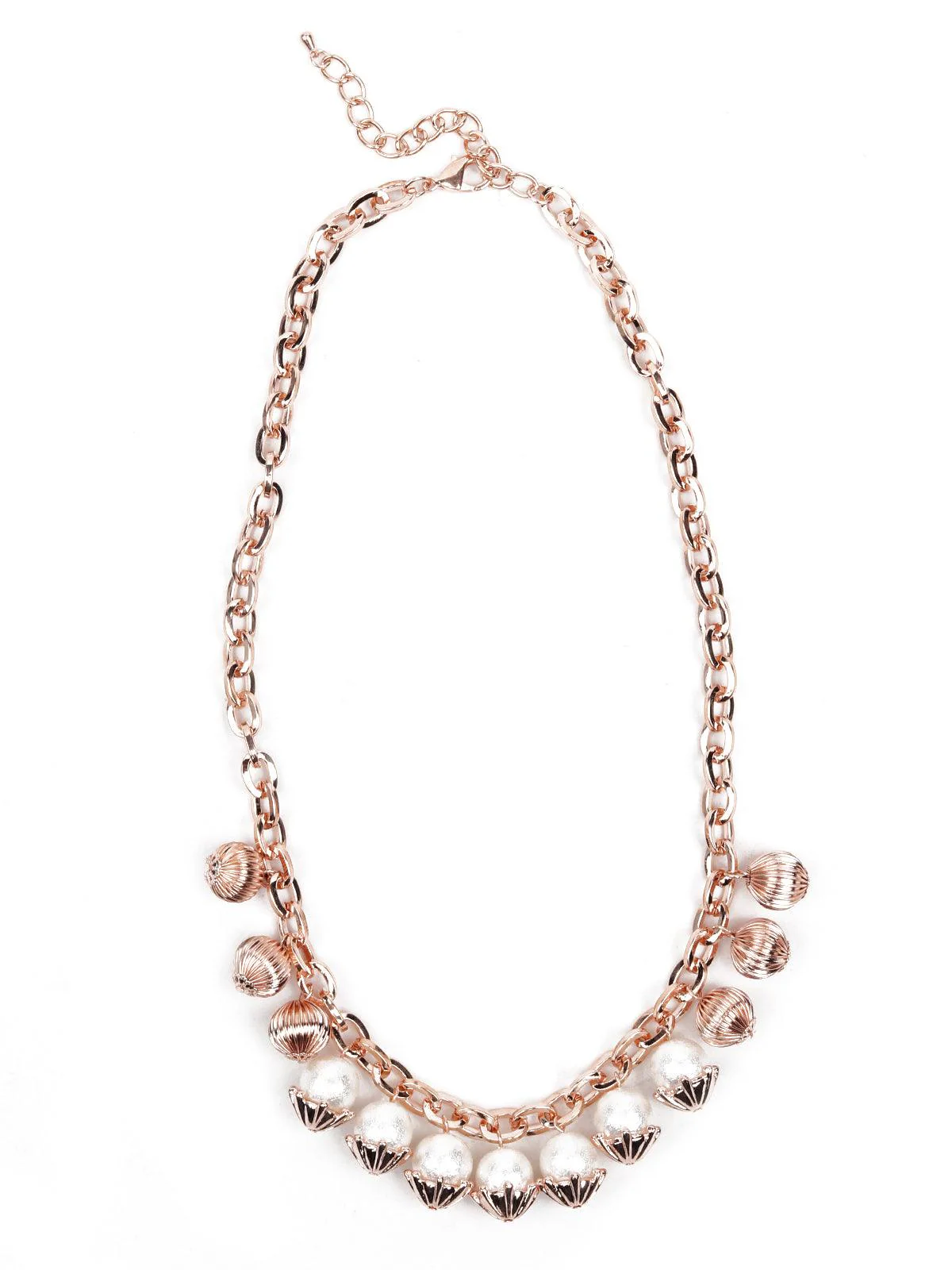 Odette Women Gold-Tone Metal Pearl Necklace - Image 3