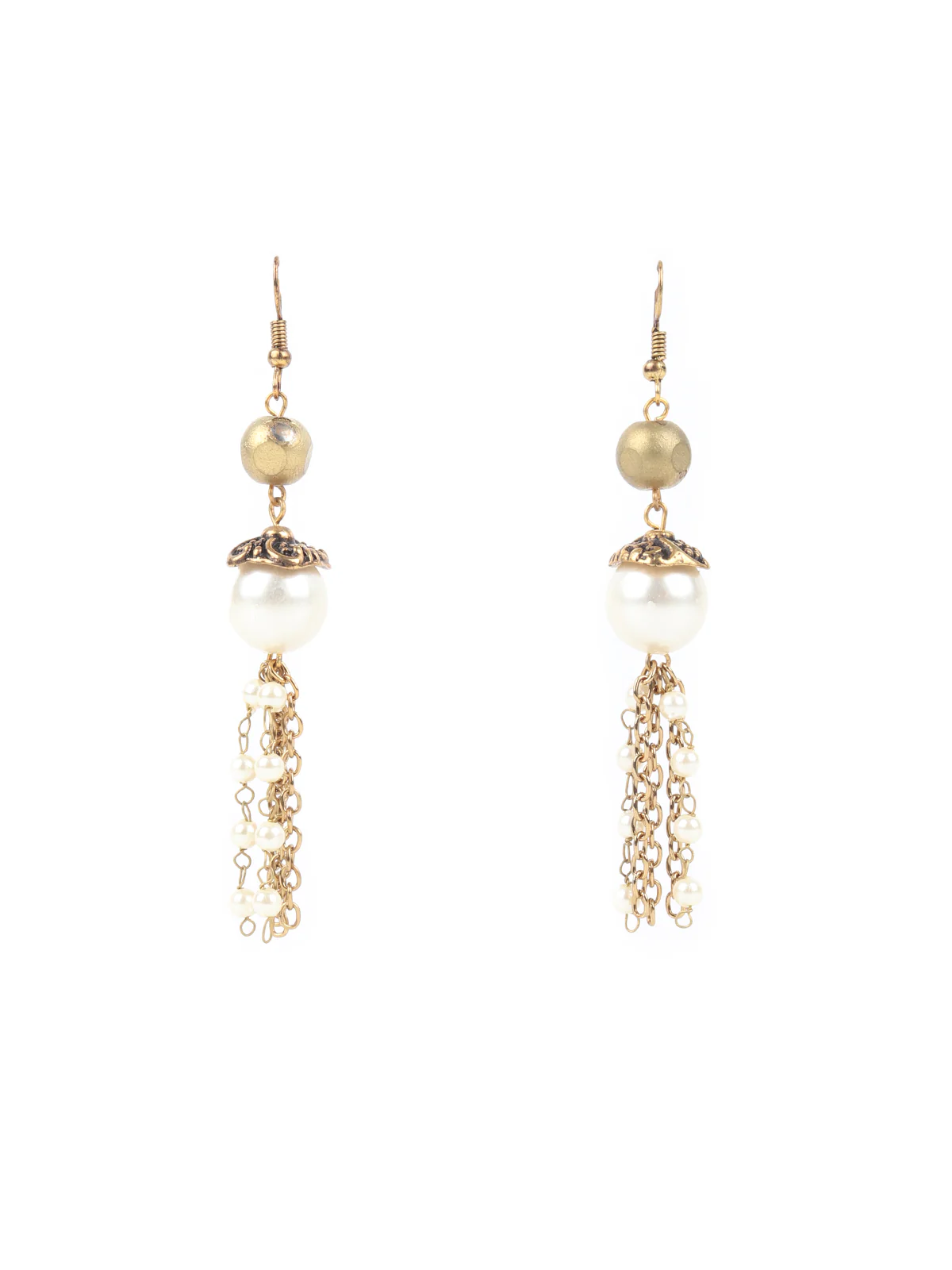 Odette Women Gold Tone Multistring Tribal Necklace Set - Image 5