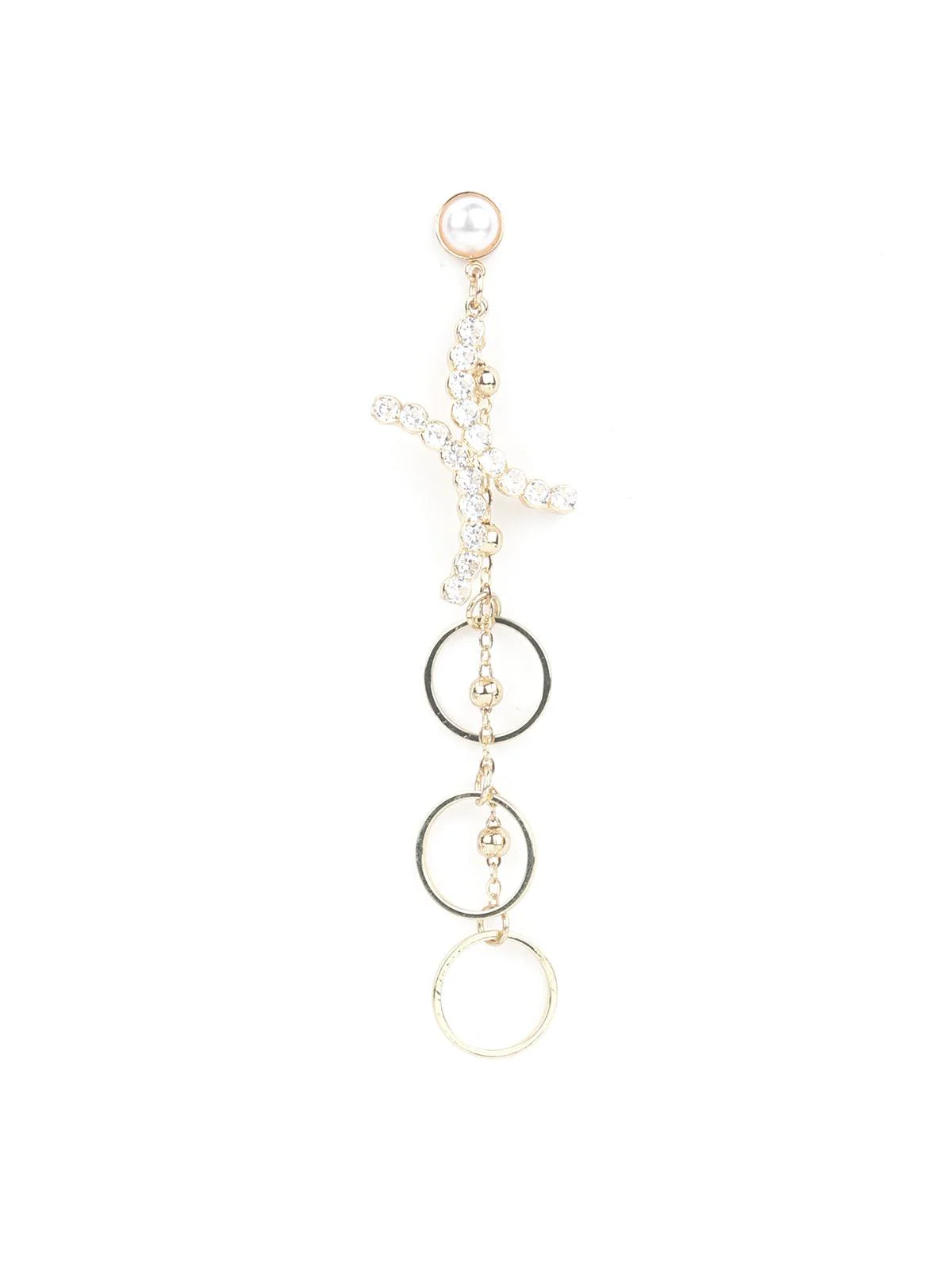 Odette Women Gold Tone Ring Dangle Earrings! - Image 4