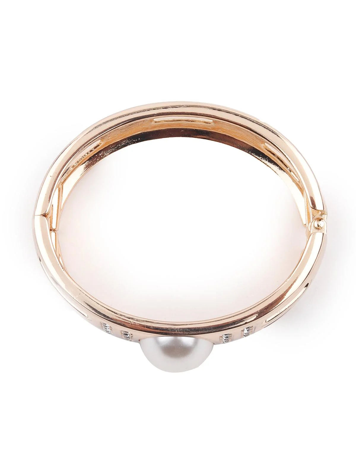 Odette Gold-Tone Statement Embellished Bracelet For Women - Image 5