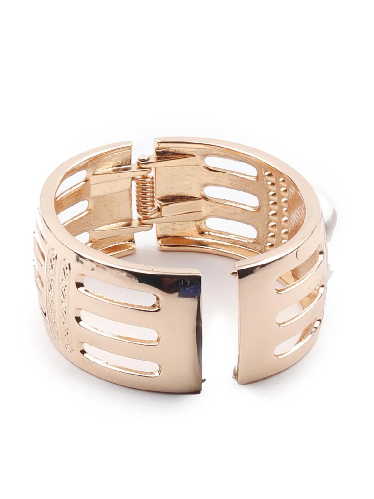 Odette Gold-Tone Statement Embellished Bracelet For Women - Image 6