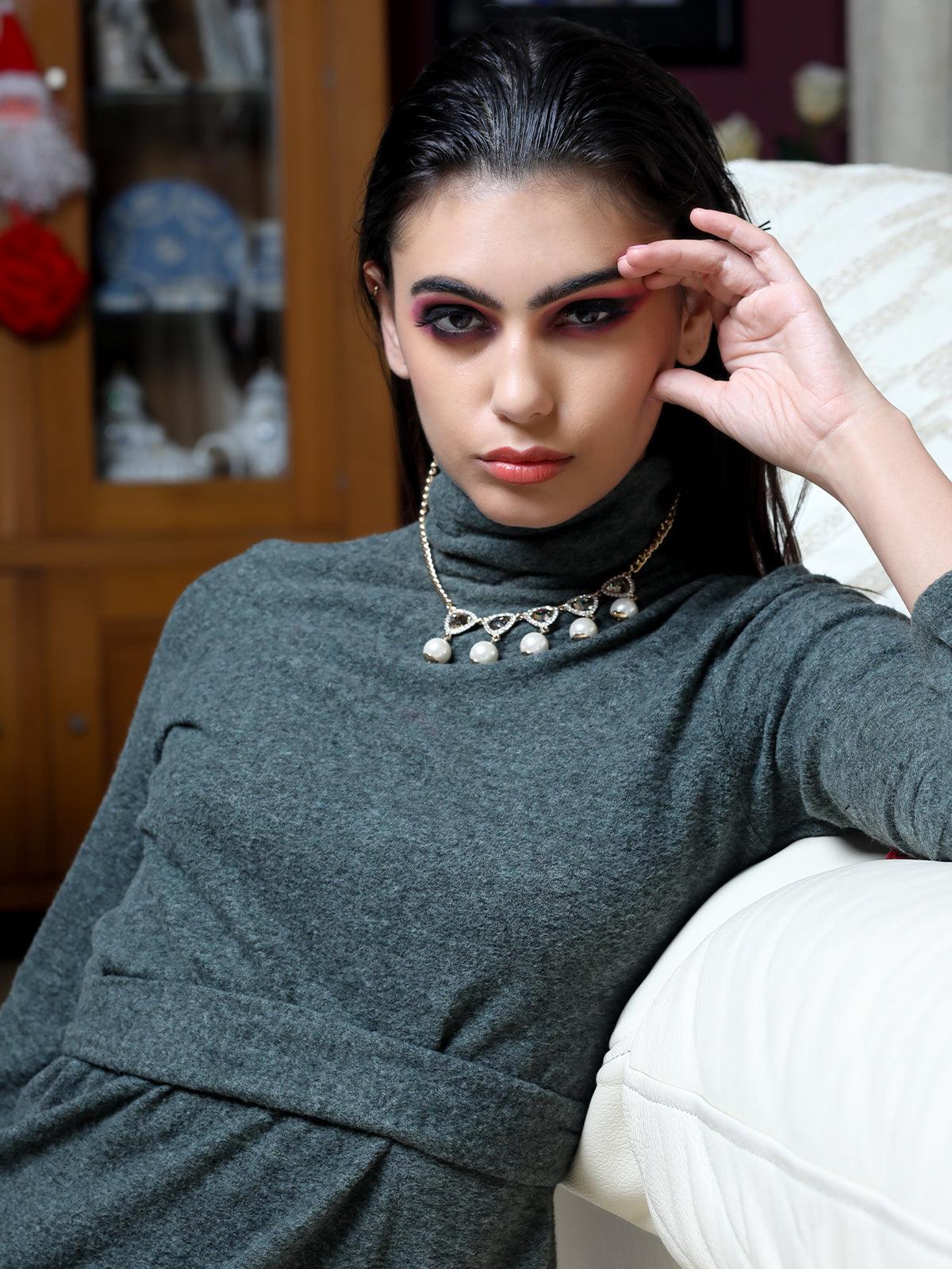 Odette Women Gold-Tone Metal Necklace - Image 2