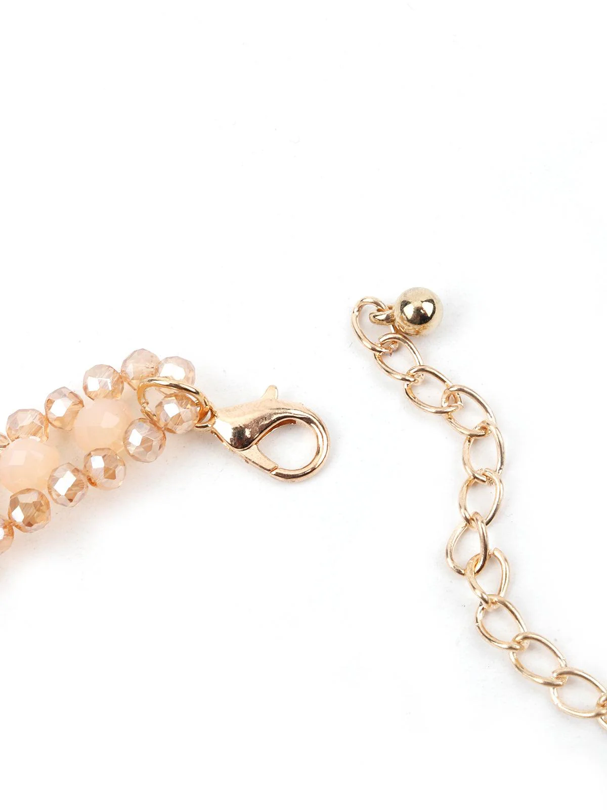 Odette Women Golden Beaded Supple Necklace Set - Image 7