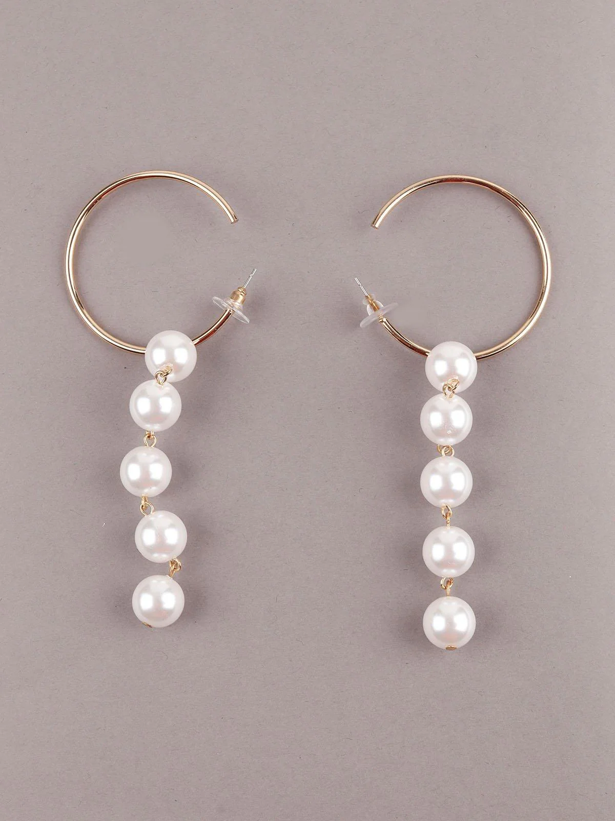 Odette Women Gold Metal Earrings - Image 3
