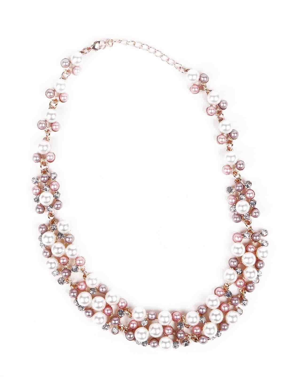 Odette Women Rose Gold And Whitewhite Necklace - Image 3