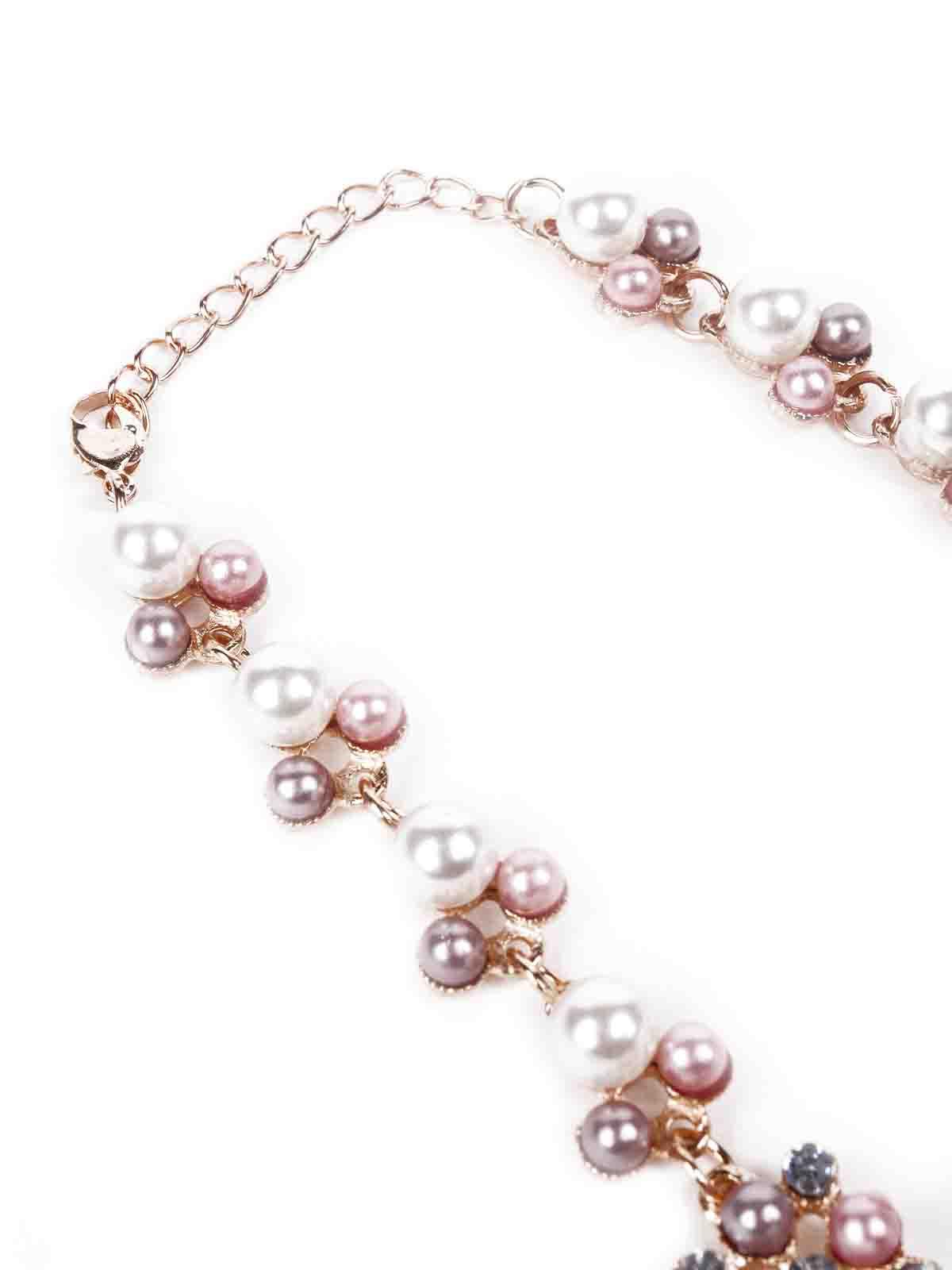 Odette Women Rose Gold And Whitewhite Necklace - Image 6