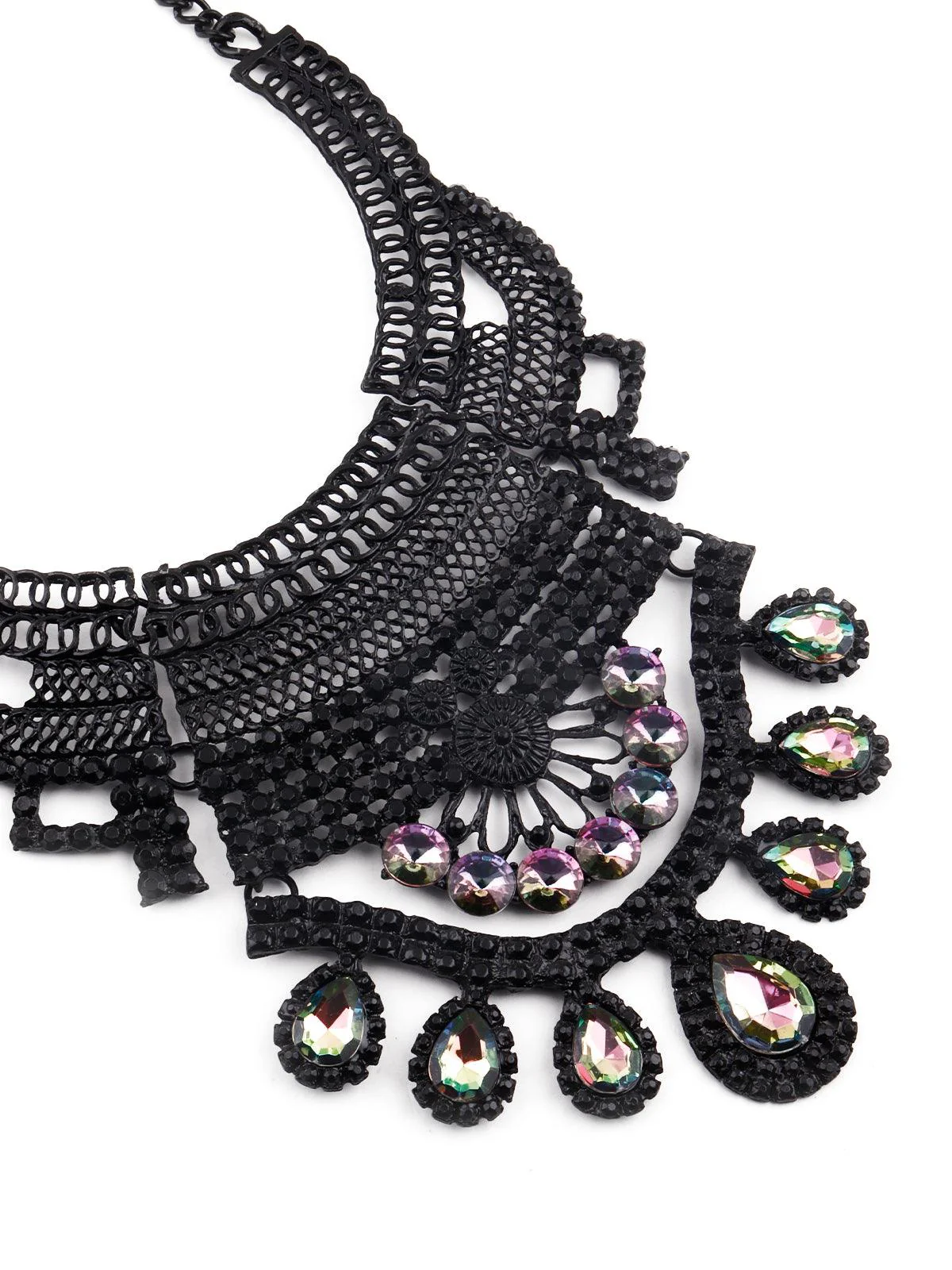 Odette Gorgeous Black Silhouette Necklace For Women - Image 6