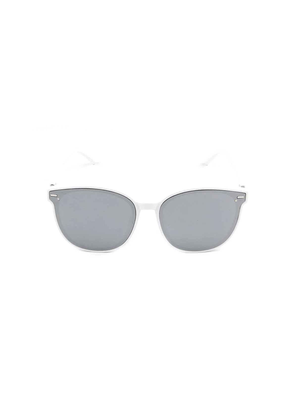 Odette Women Gorgeous Black Sunglasses With A White Frame - Image 7