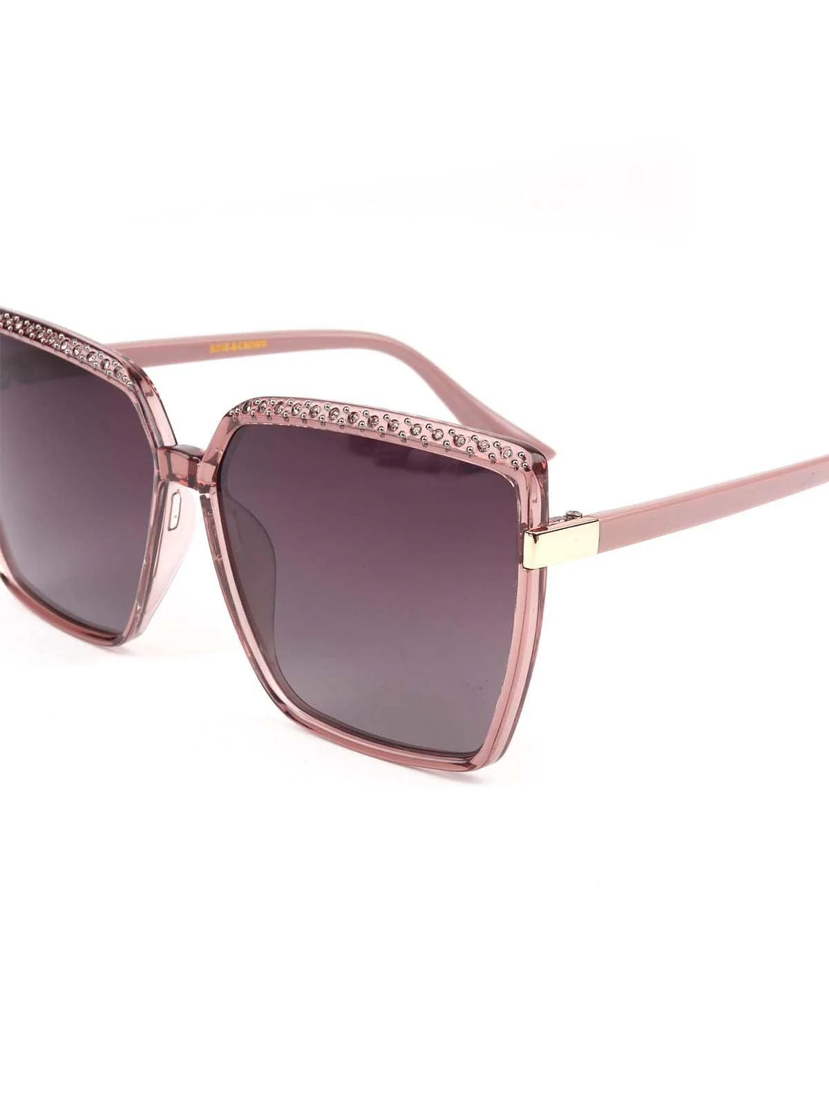 Odette Oversized Dark Purple-Tinted Sunglasses For Women - Image 5