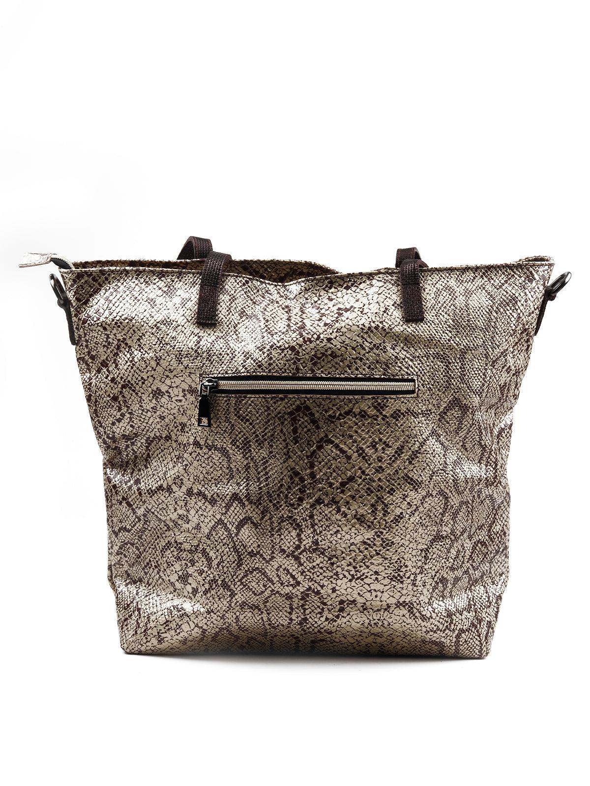 Odette Women Gorgeous Brown Printed Handbag - Image 5