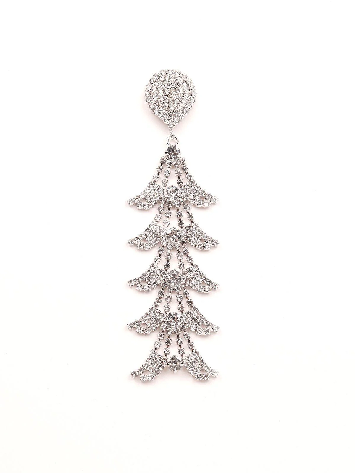 Odette Women Silver Metal Earrings - Image 4