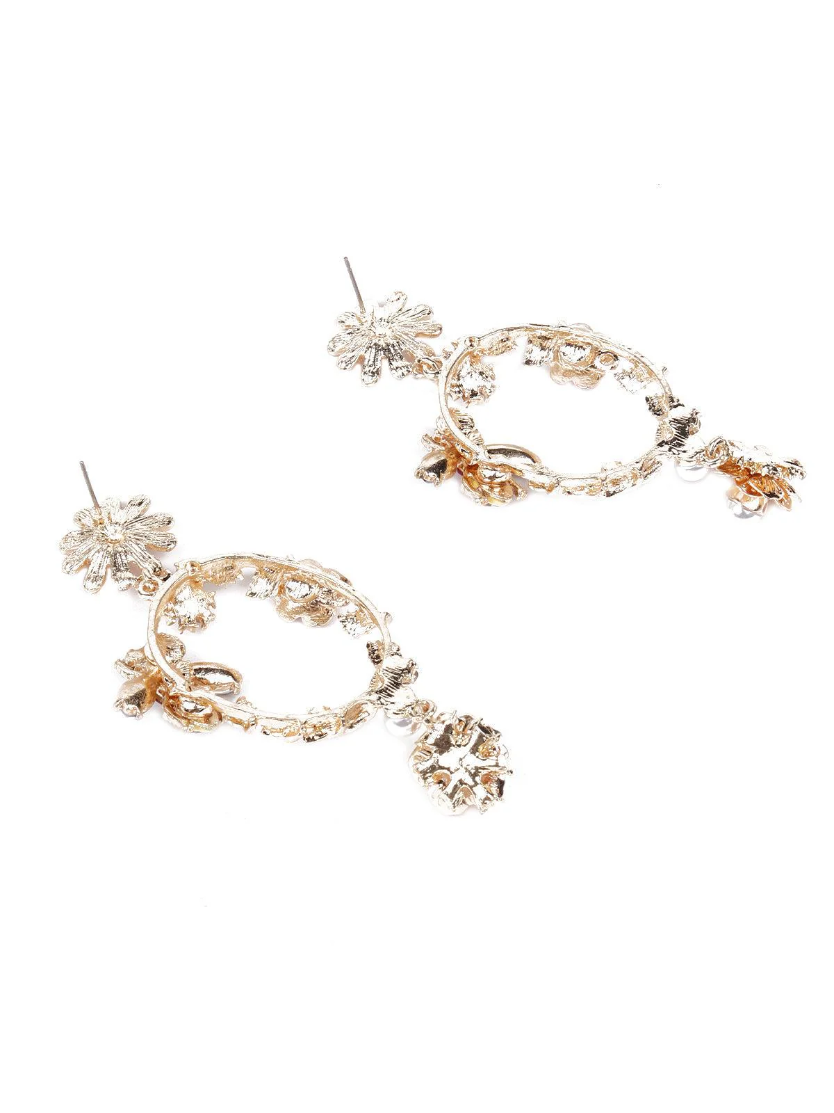 Odette Women Multicoloured Metal Drop Earrings - Image 6