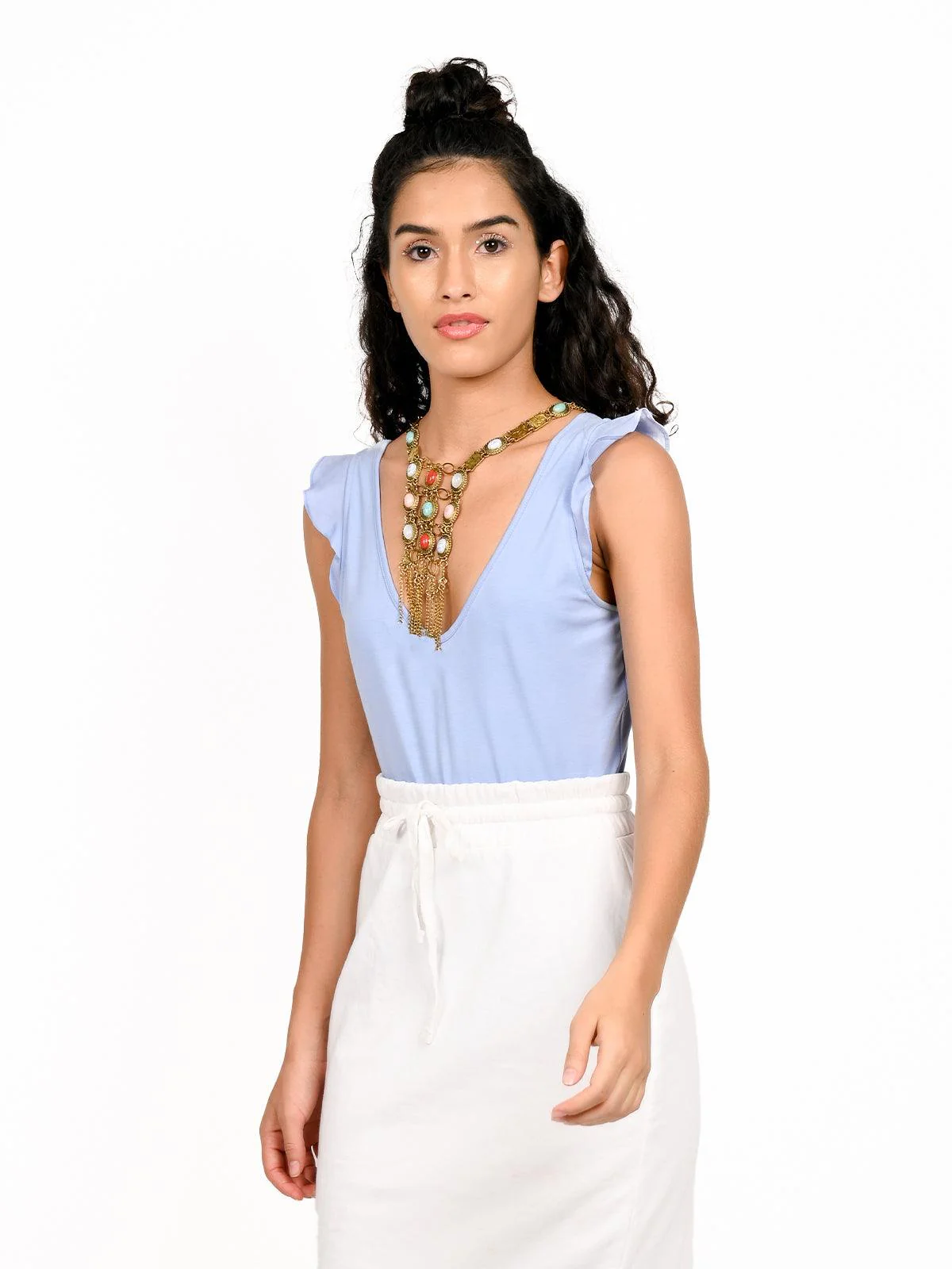 Odette Gorgeous Gold Boho Style Necklace For Women - Image 2