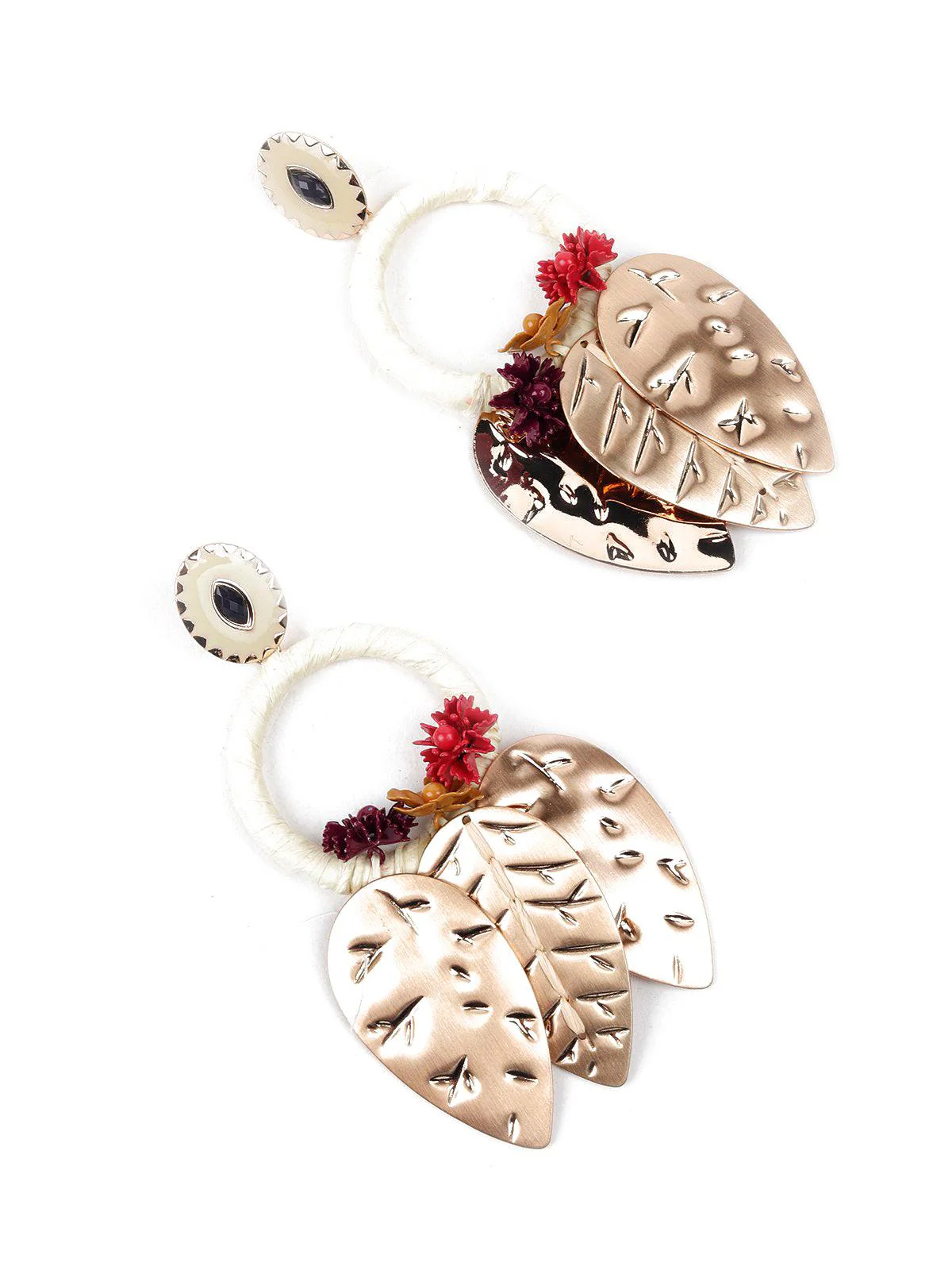 Odette Women Gold Metal Earrings - Image 5