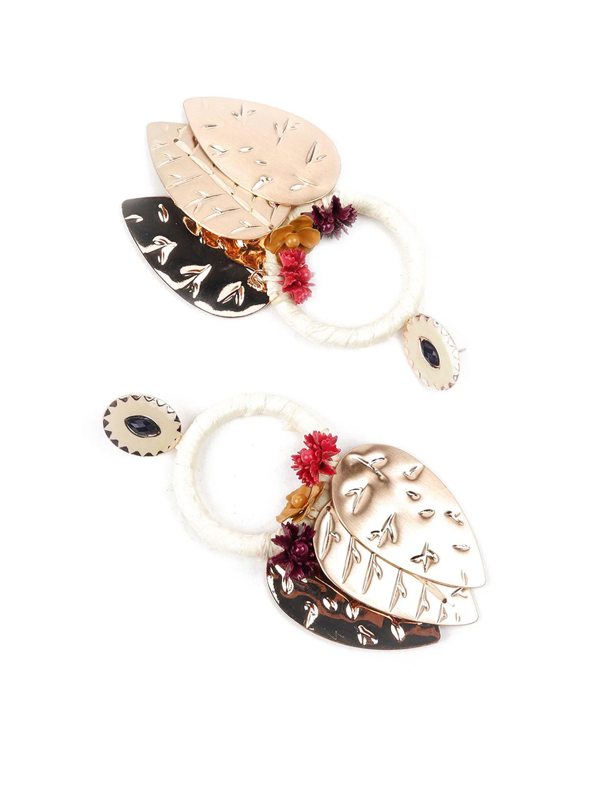 Odette Women Gold Metal Earrings - Image 6