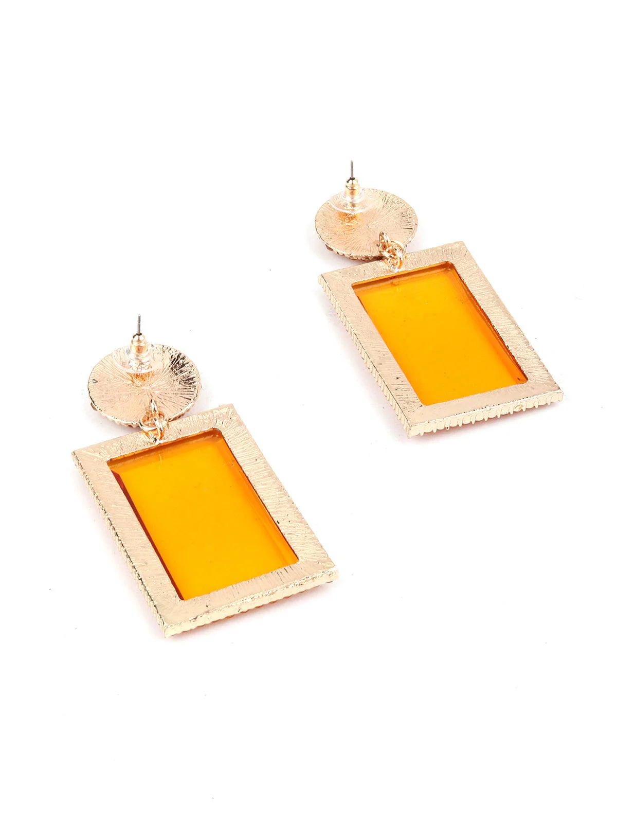 Odette Women Gorgeous Gold Statement Dangle Earrings - Image 6