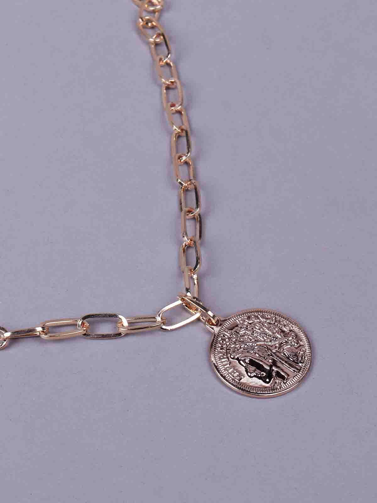 Odette Women Gold-Tone Coinmetal Pendant Necklace - Image 5
