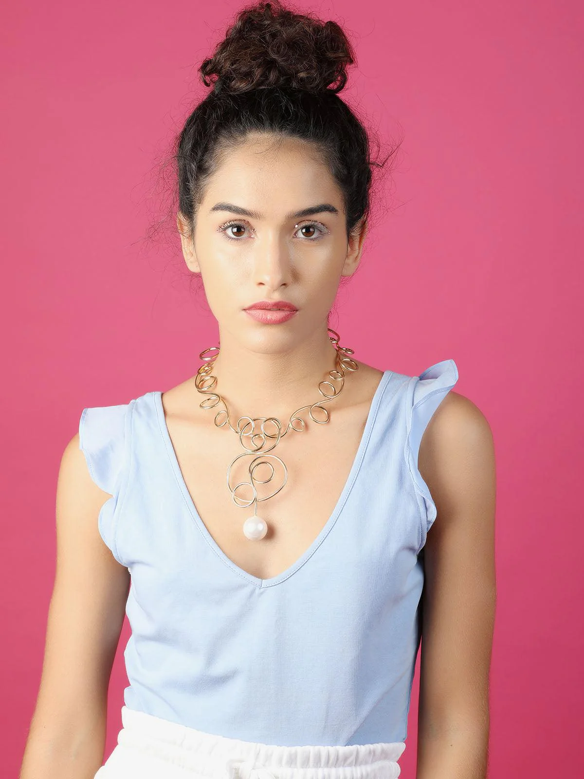 Odette Women Gorgeous Gold-Tone Whimsical Necklace - Image 2