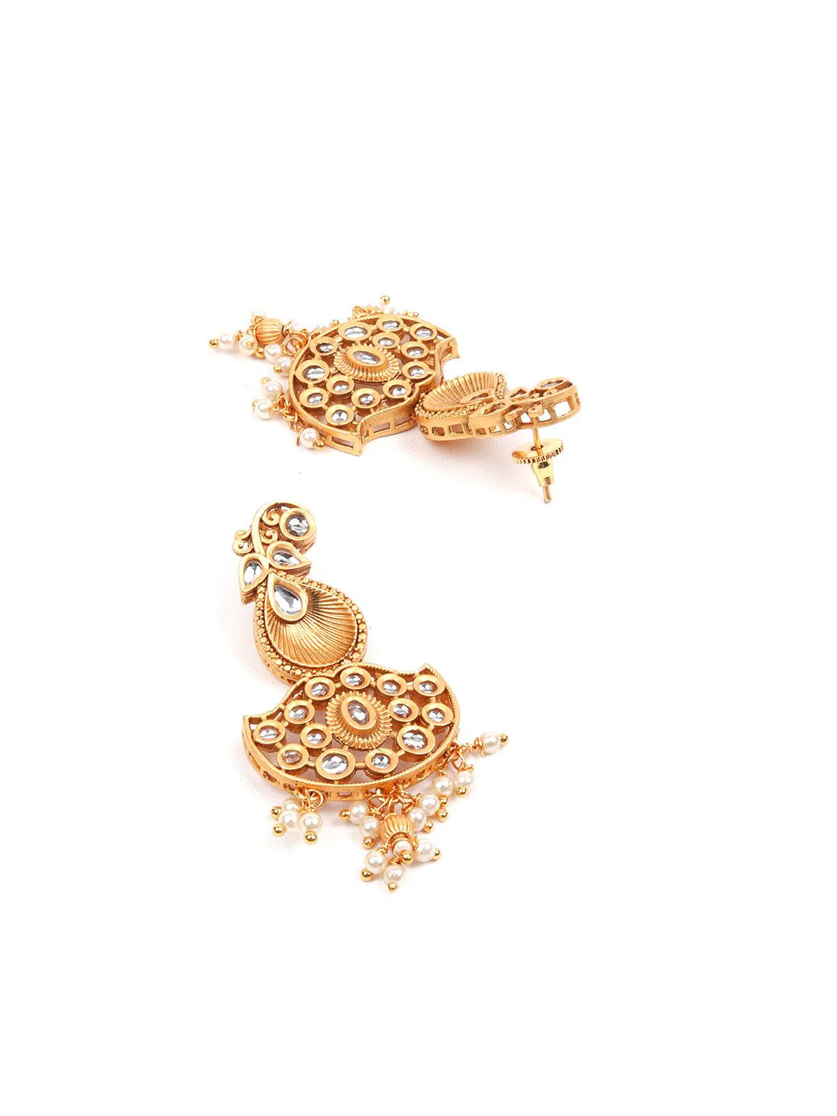 Odette Gorgeous Long Gold Necklace Set For Women - Image 6