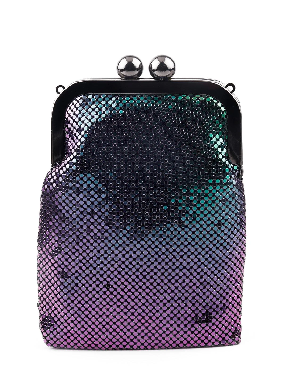 Odette Gorgeous Multicoloured Chrome Sling Bag For Women - Image 5