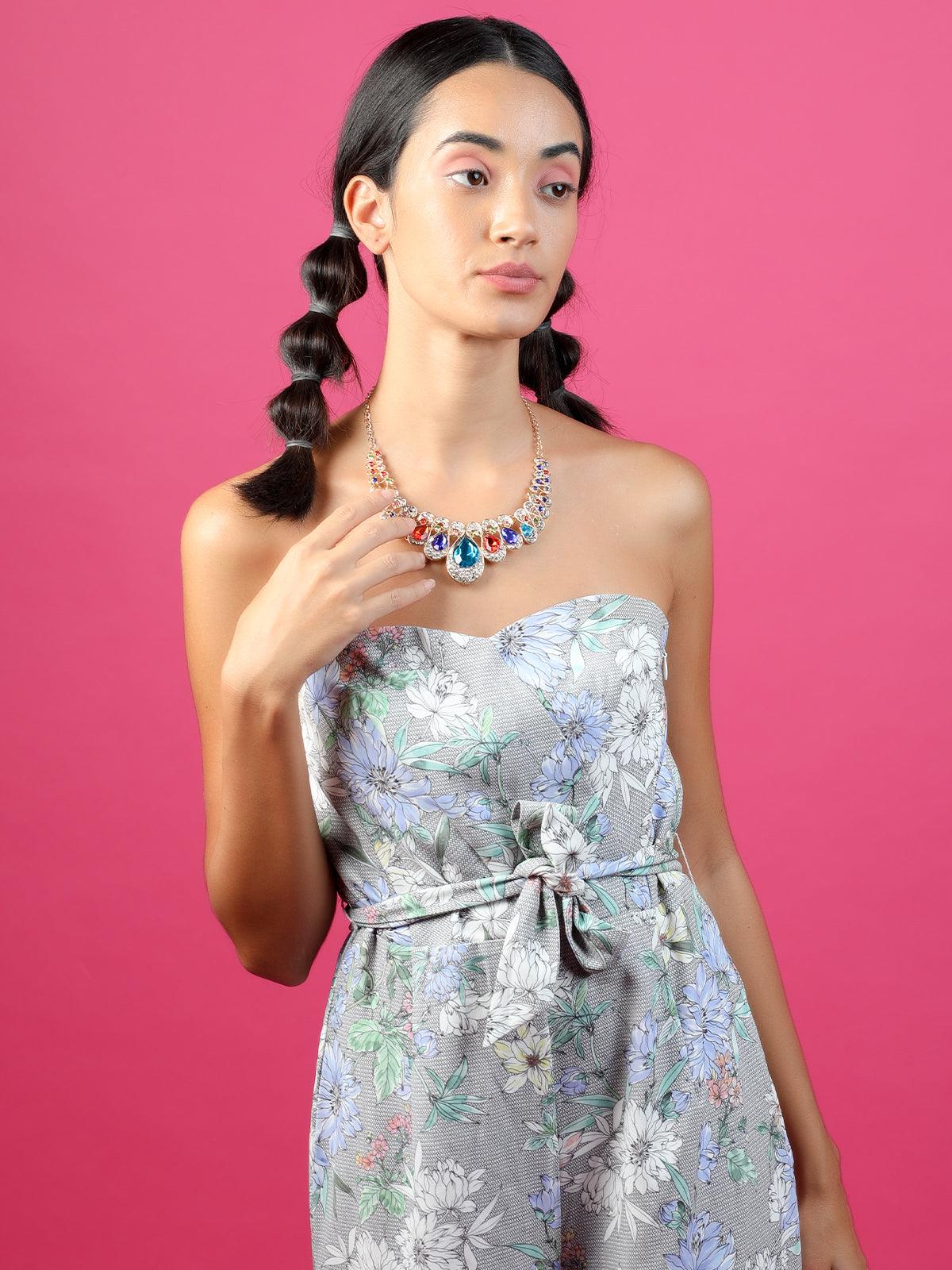 Odette Gorgeous Multicoloured Princess Necklace Set For Women - Image 2