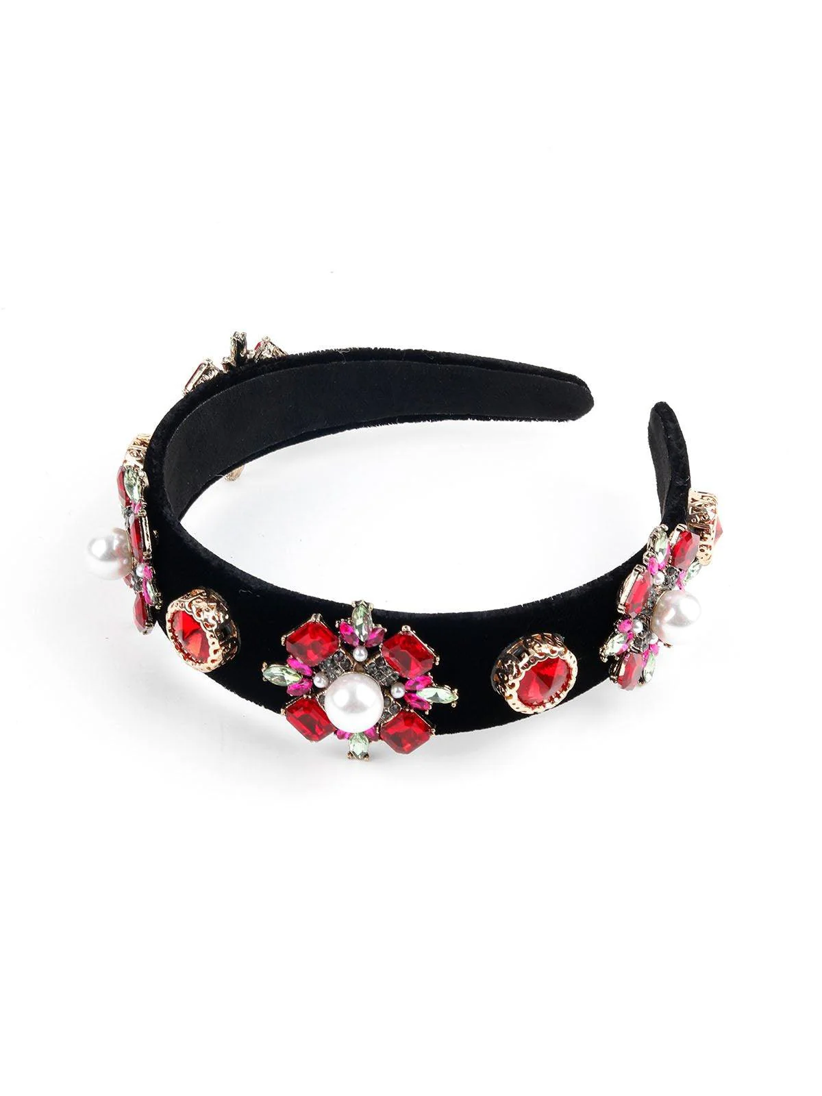 Odette Women Red Polyester Hairband - Image 6