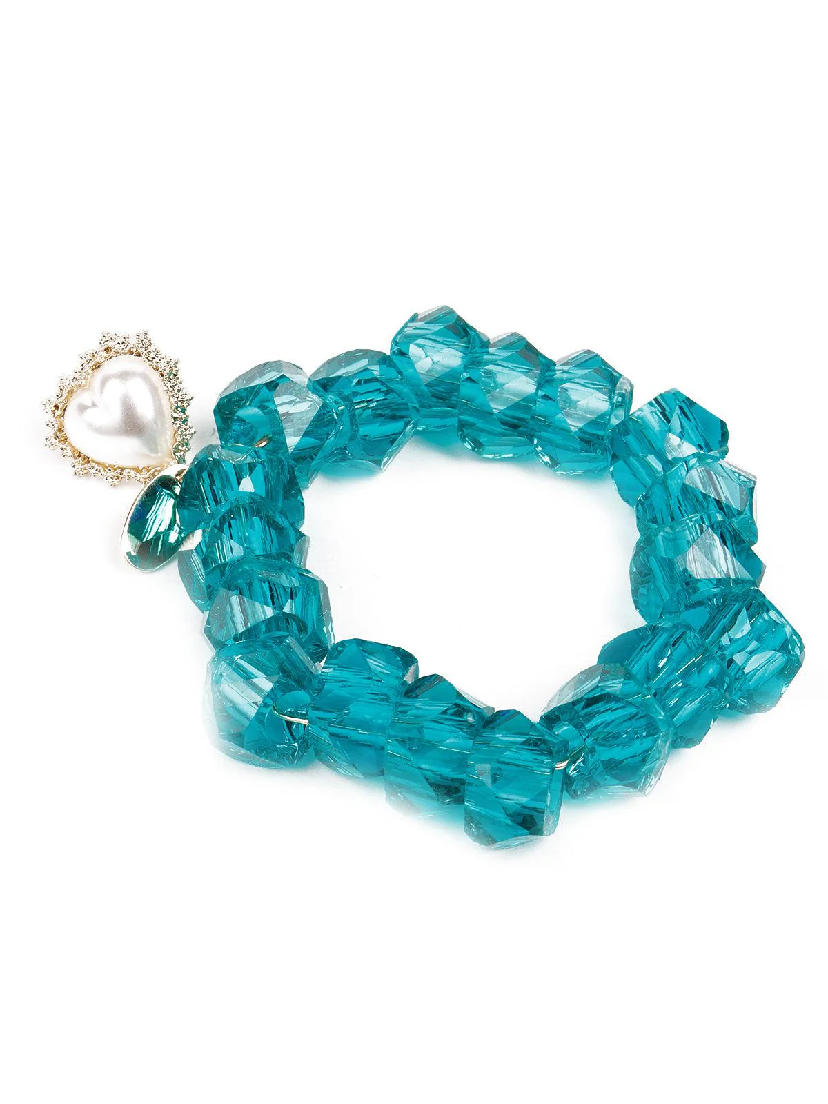 Odette Women Gorgeous Rounded Blue Beaded Earrings - Image 5
