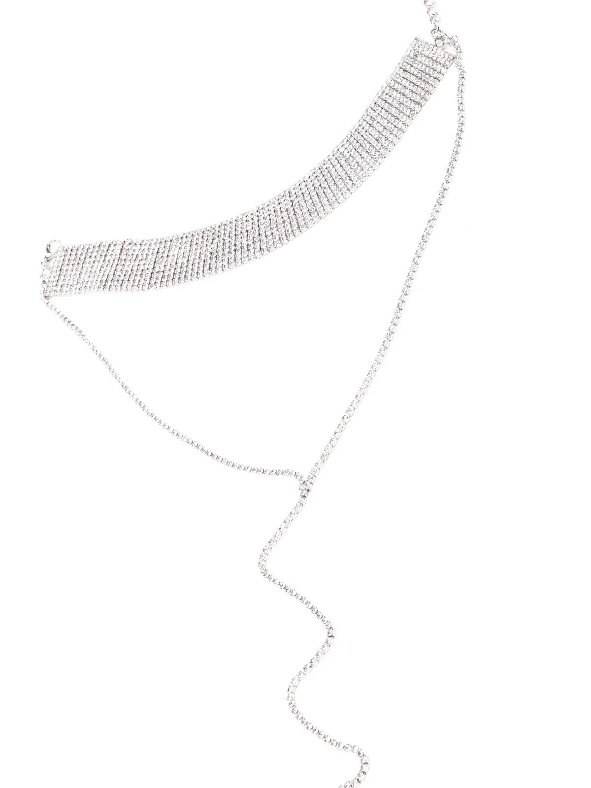 Odette Women Silver Metal Statement Necklace - Image 4