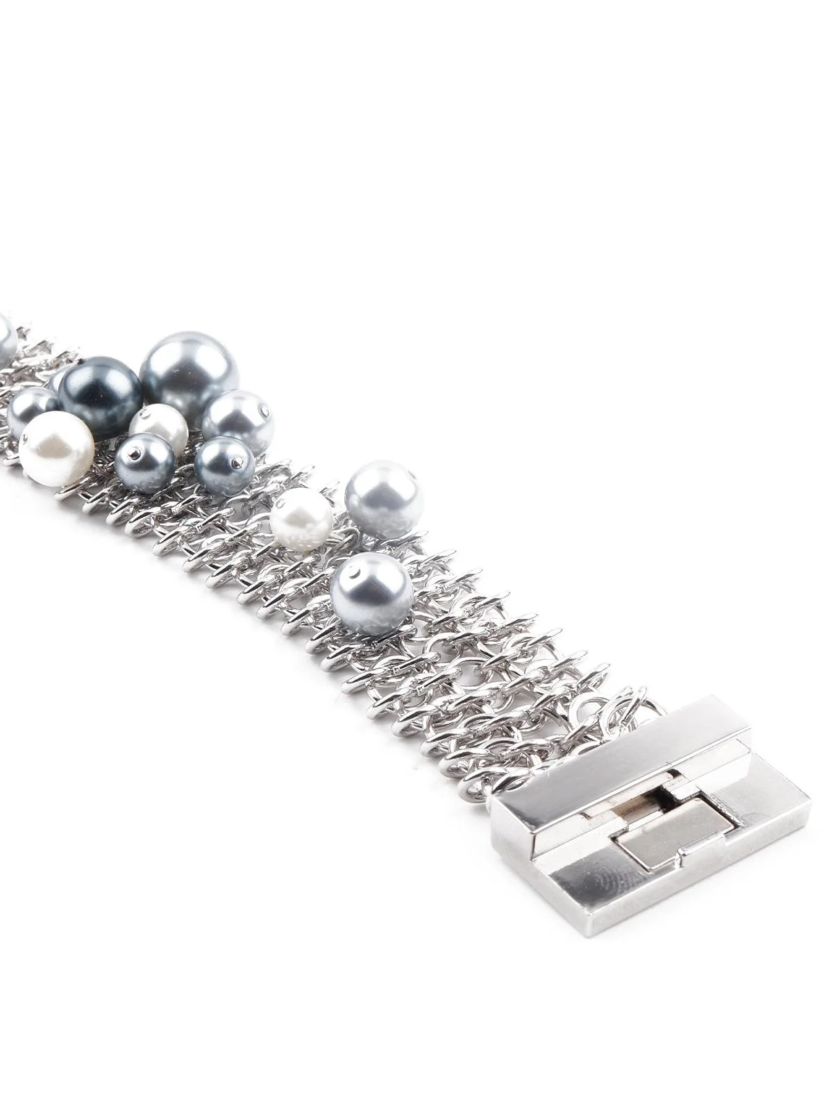 Odette Women Gorgeous Silver Tone Alluring Bracelet - Image 5