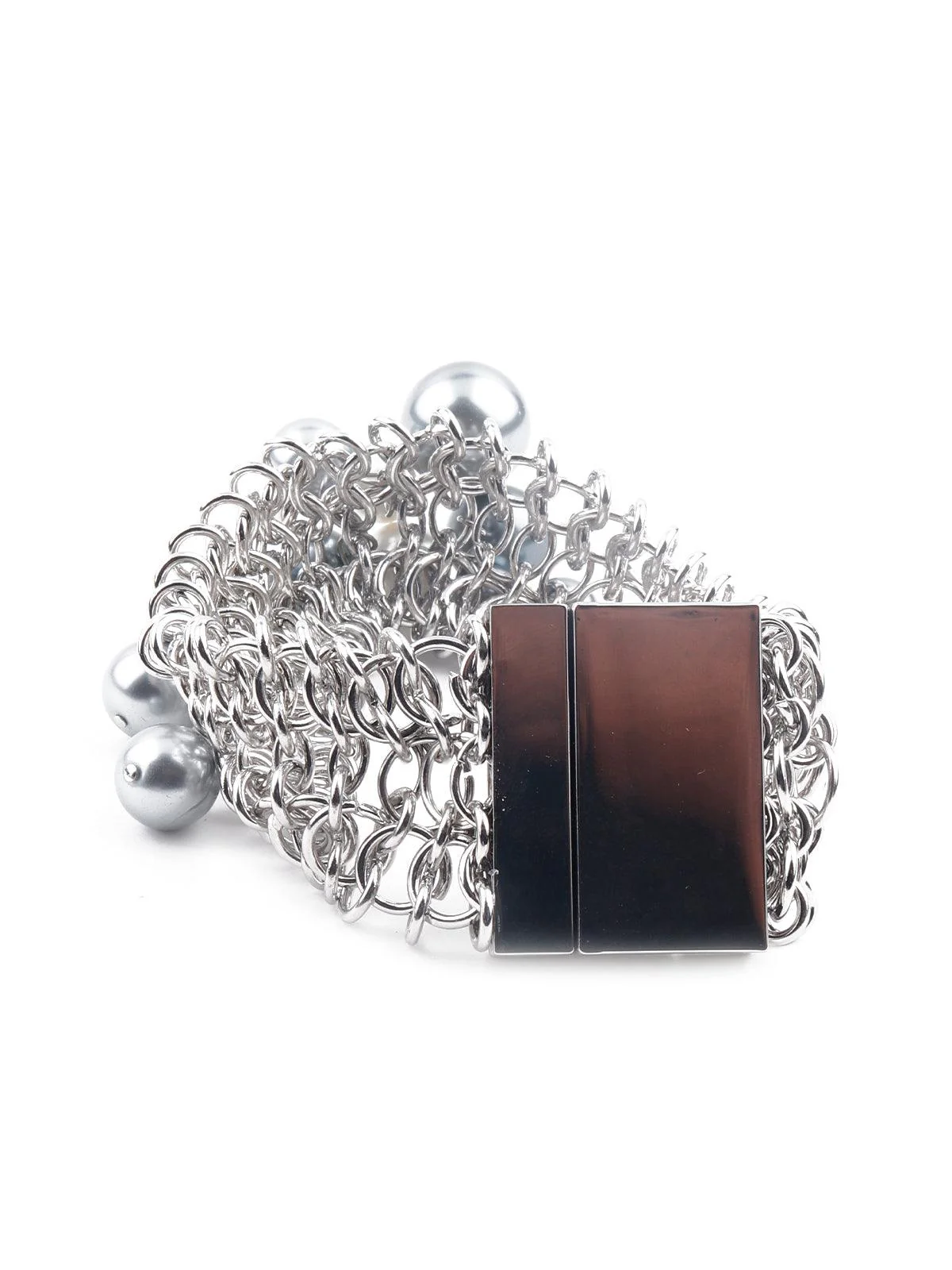 Odette Women Gorgeous Silver Tone Alluring Bracelet - Image 6