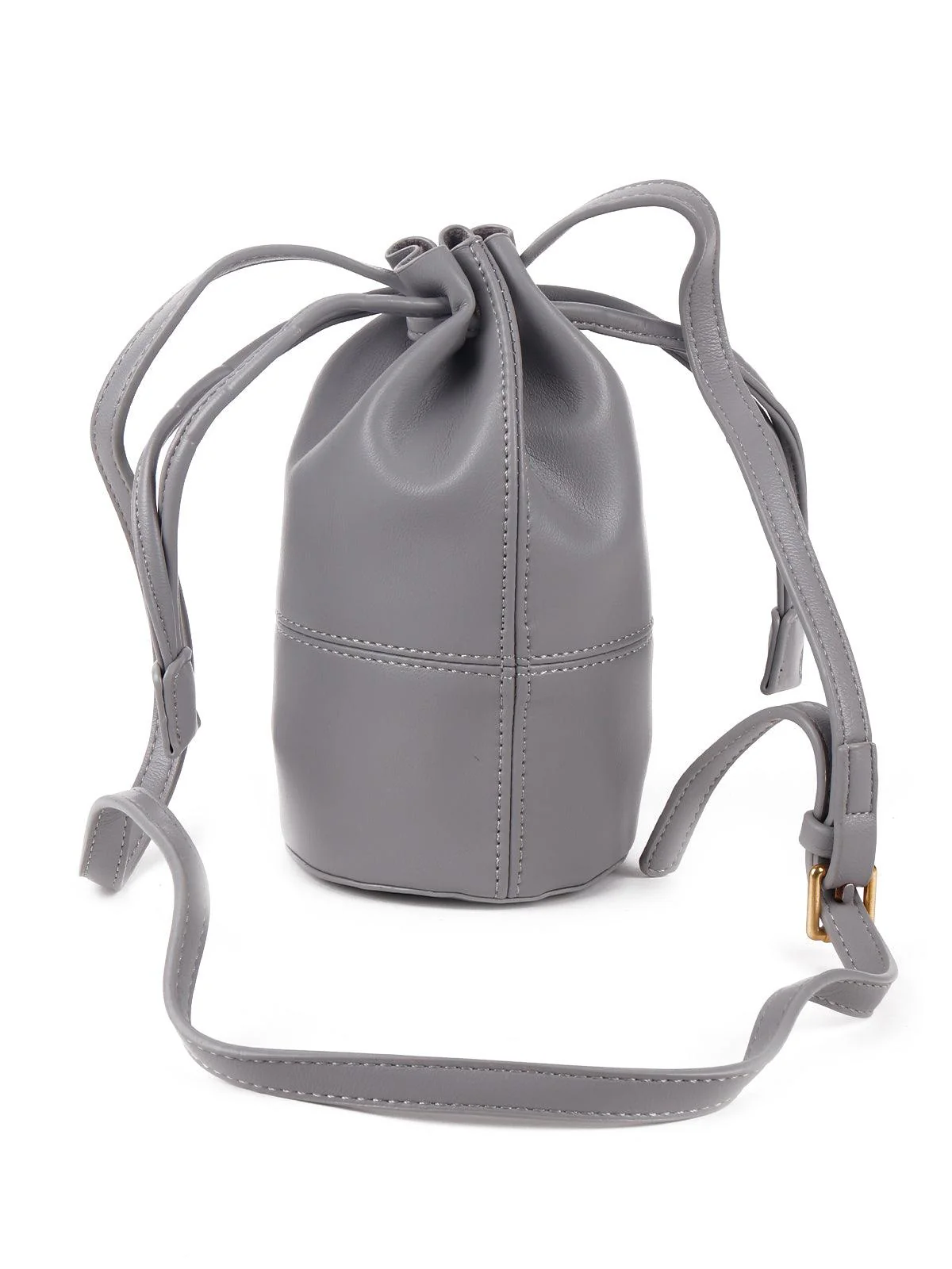 Odette Gorgeous Solid Grey Sling Bag For Women - Image 3
