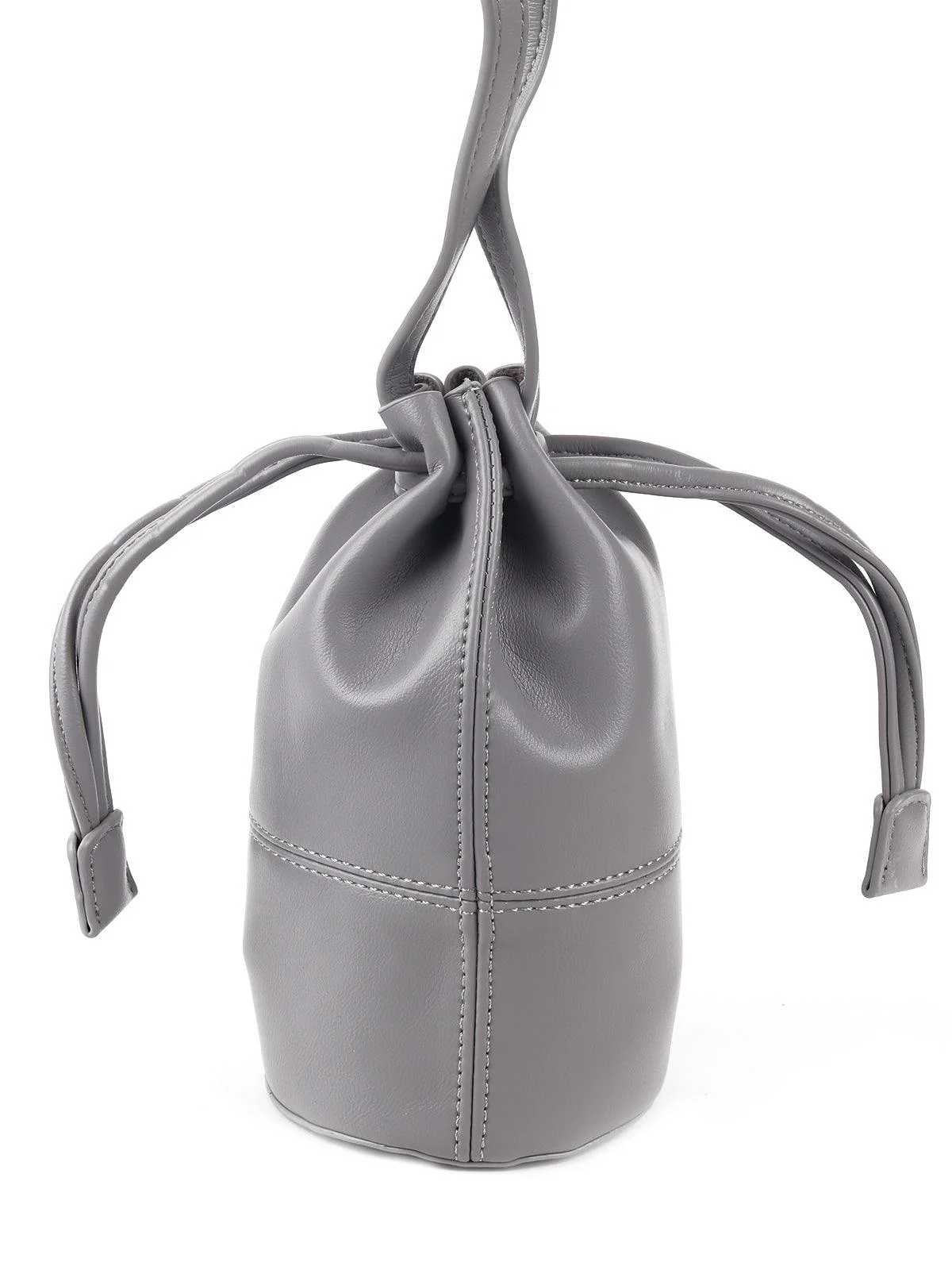 Odette Gorgeous Solid Grey Sling Bag For Women - Image 4