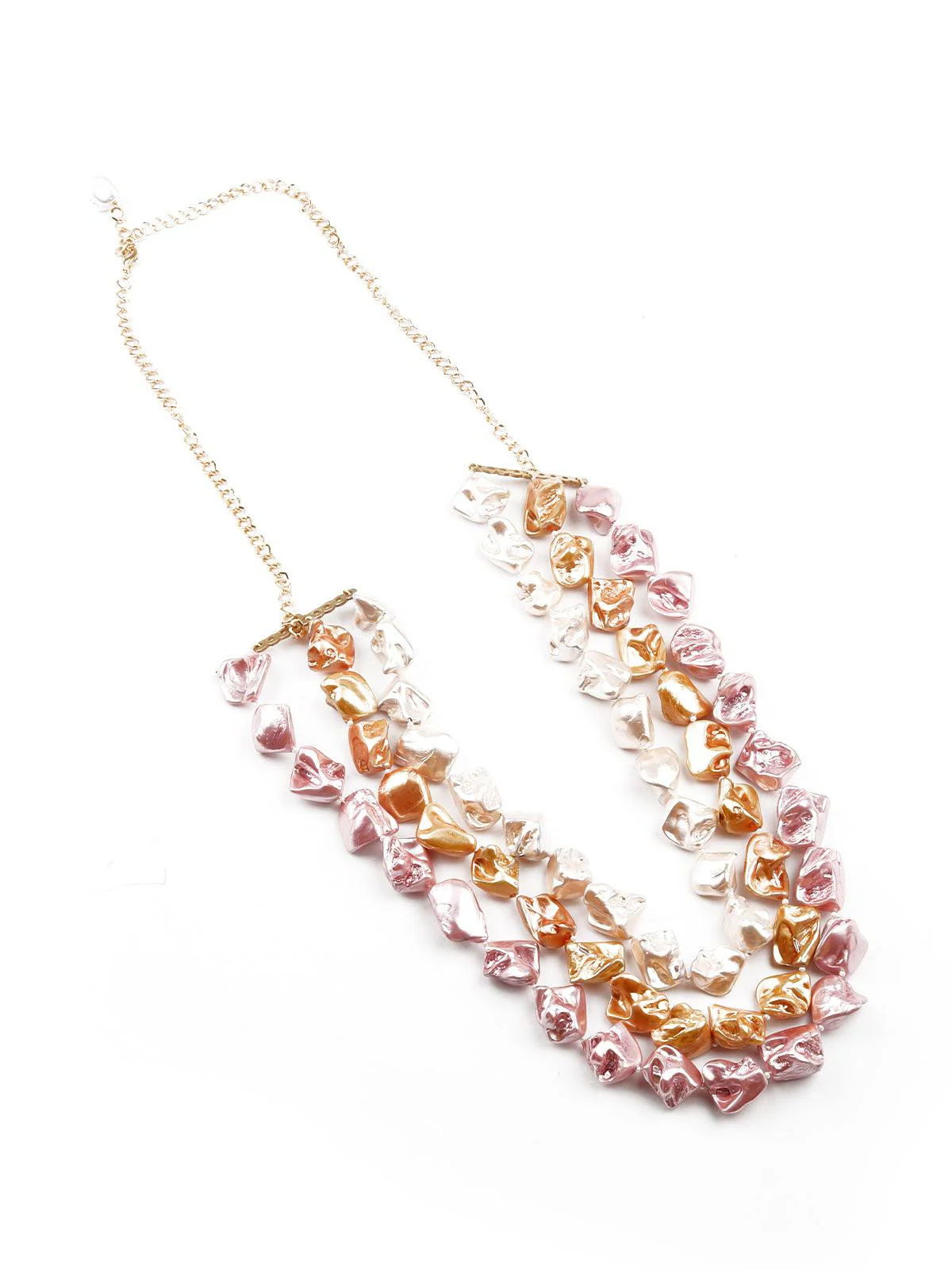 Odette Women Gorgeous Three-Layered Stoned Necklace - Image 4