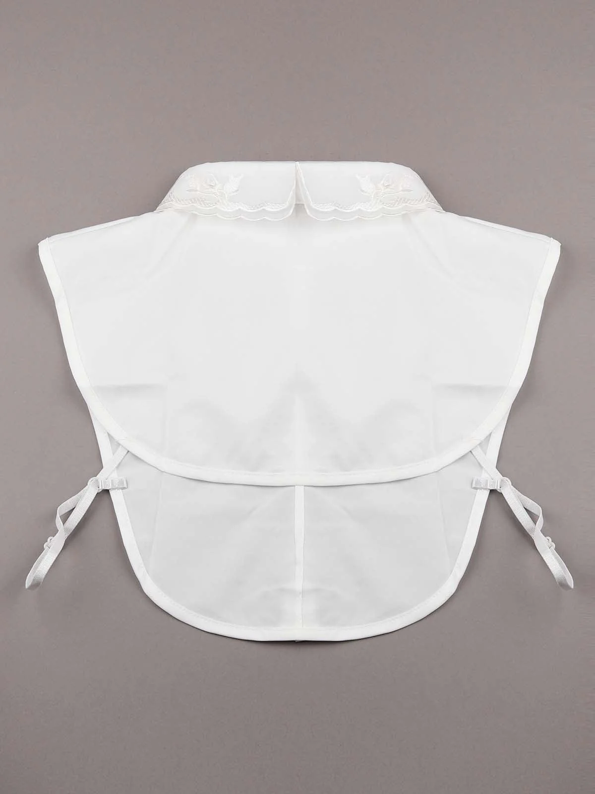 Odette Women Gorgeous White Floral Sophisticated Detachable Collar - Image 5