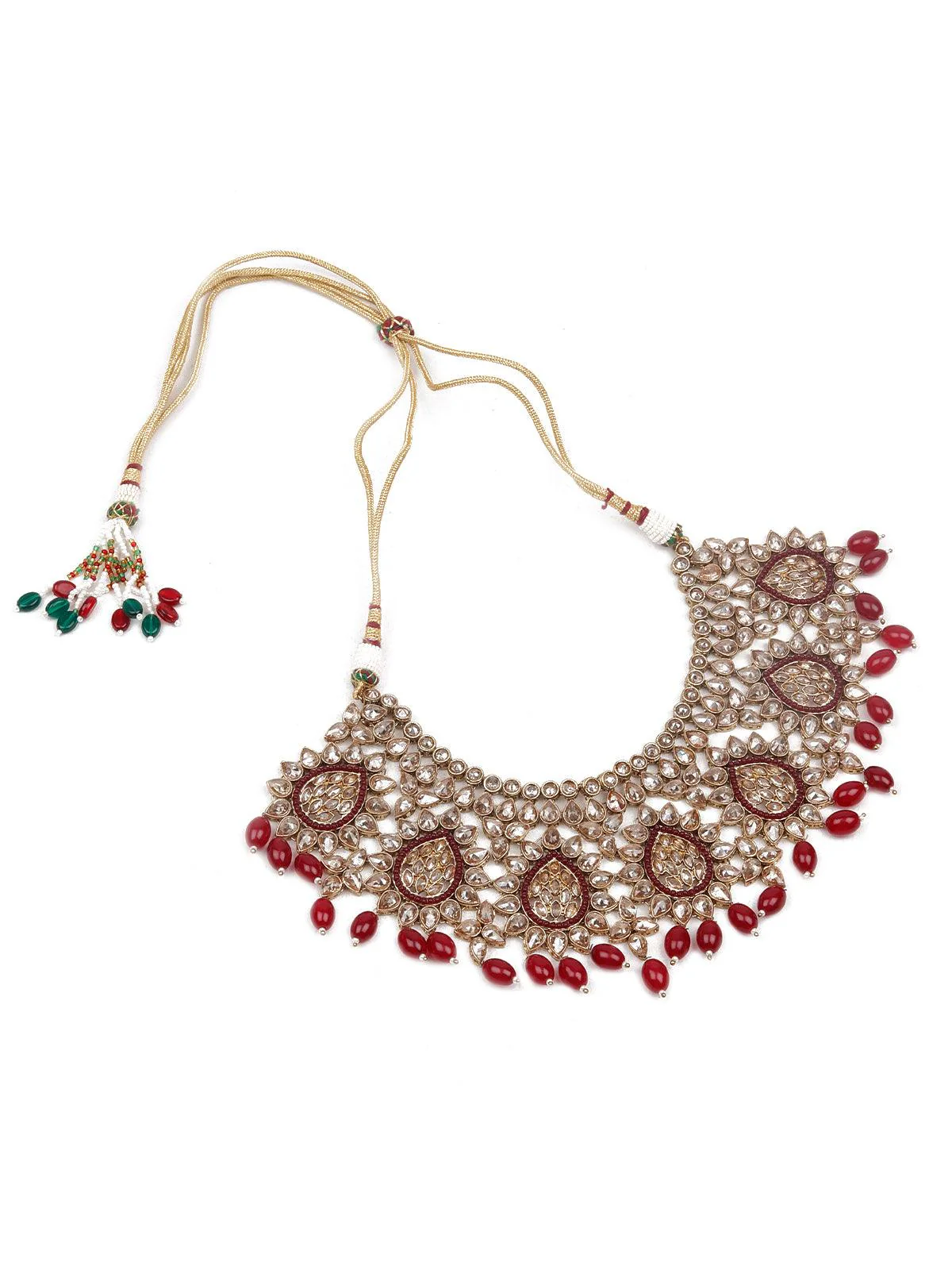 Odette Women Granduer In Kundan Choker Set - Image 4