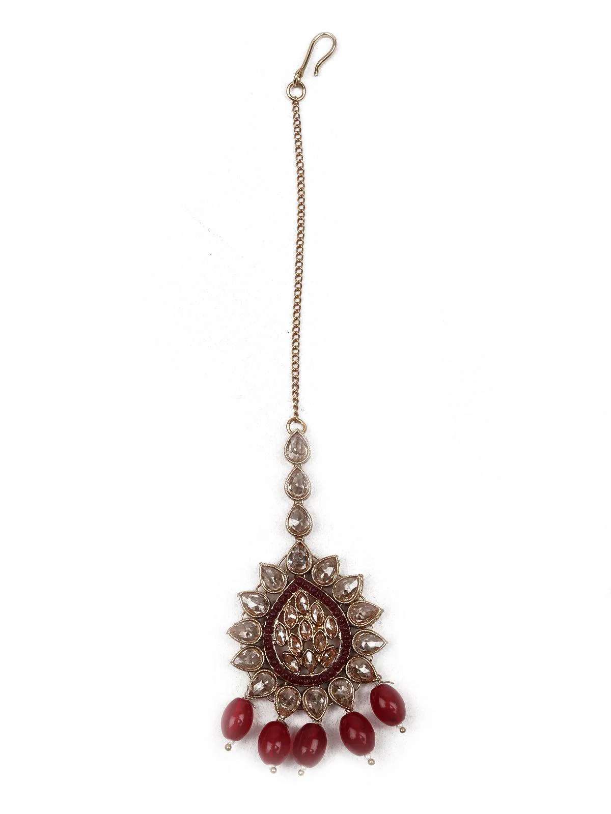 Odette Women Granduer In Kundan Choker Set - Image 8
