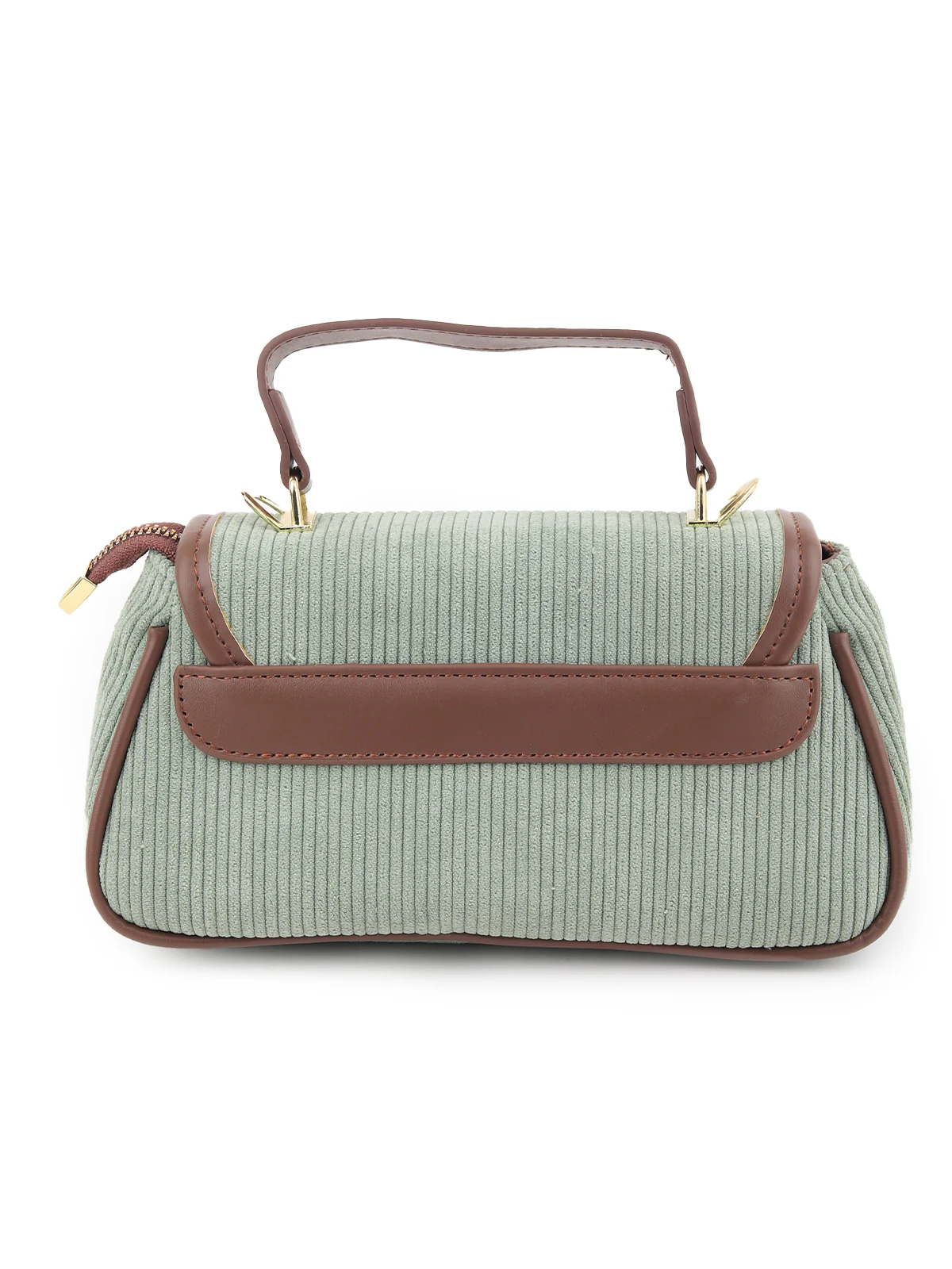 Odette Women Green And Brown Textured Handbag - Image 5