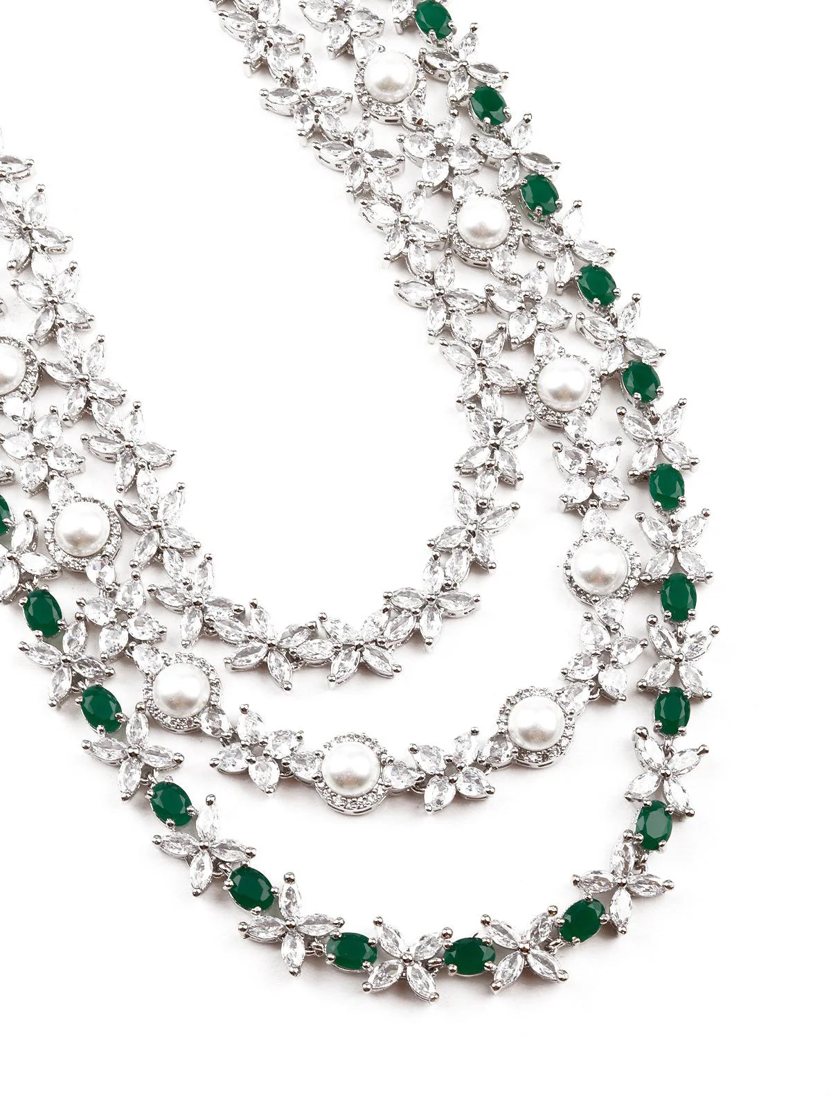 Odette Green Elegant Necklace Set For Women - Image 5