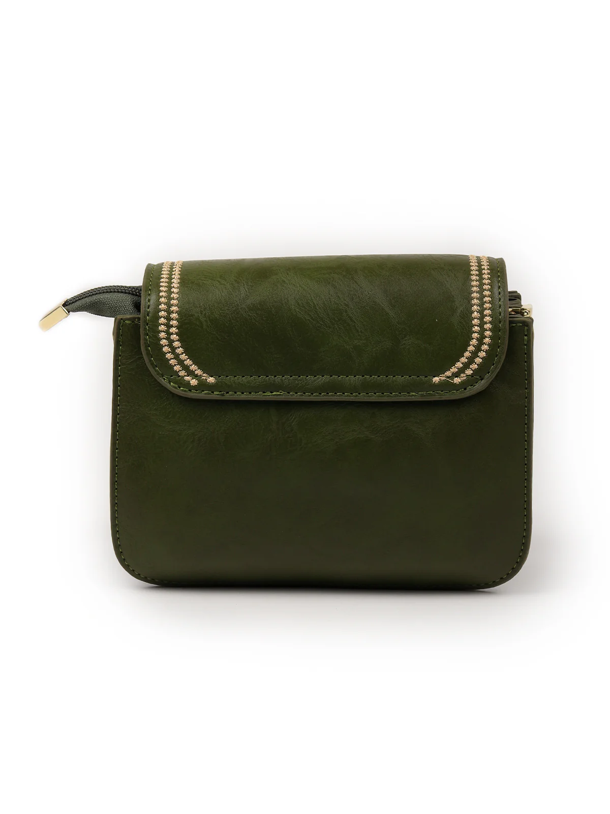 Odette Women Green Embroidered Formal Clutch - Image 5