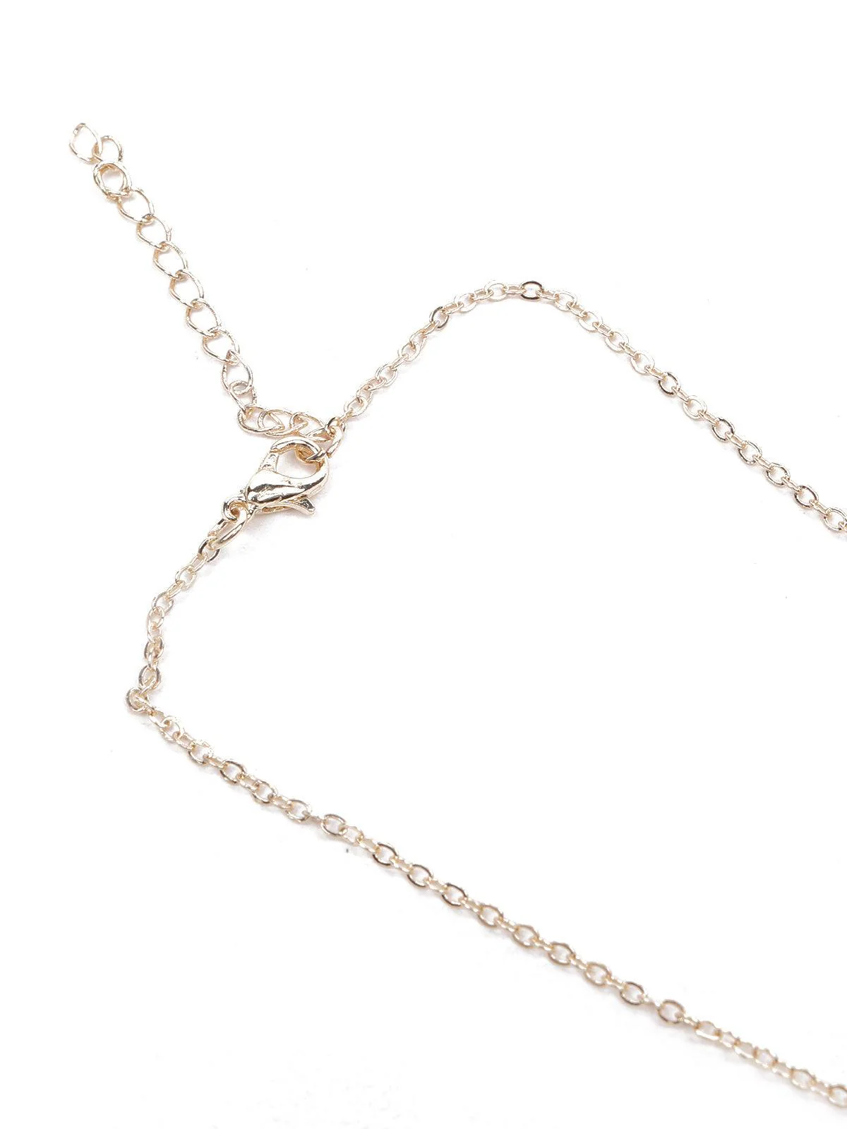 Odette Women Green Metal Necklace Set - Image 6