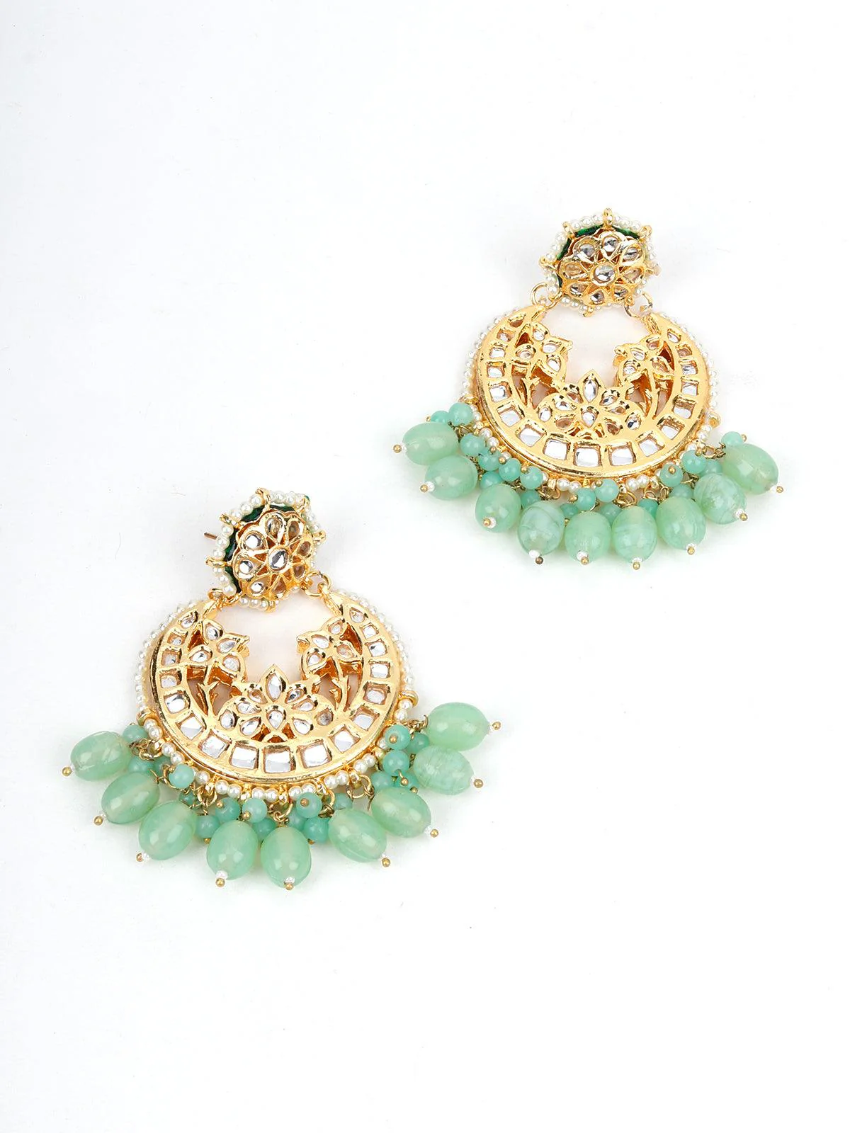 Odette Women Green Pearl Choker Necklace - Image 5